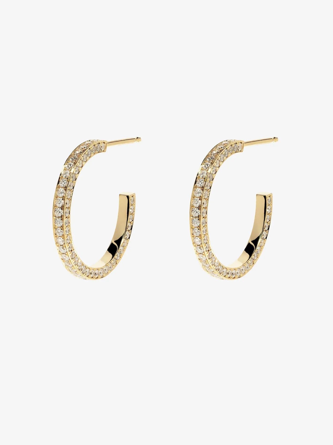 All Over Diamond Hoops<AZLEE Jewelry Cheap