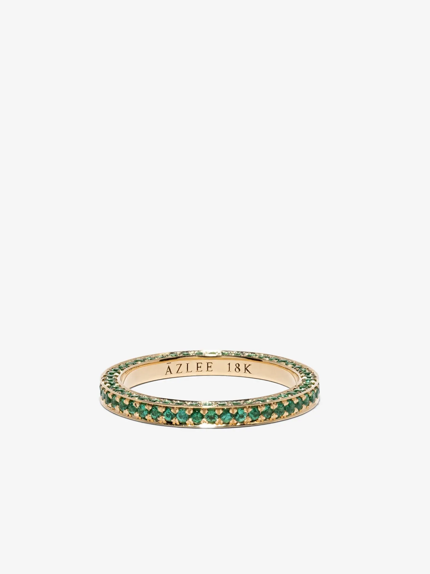 All Over Eternity Emerald Band<AZLEE Jewelry Cheap