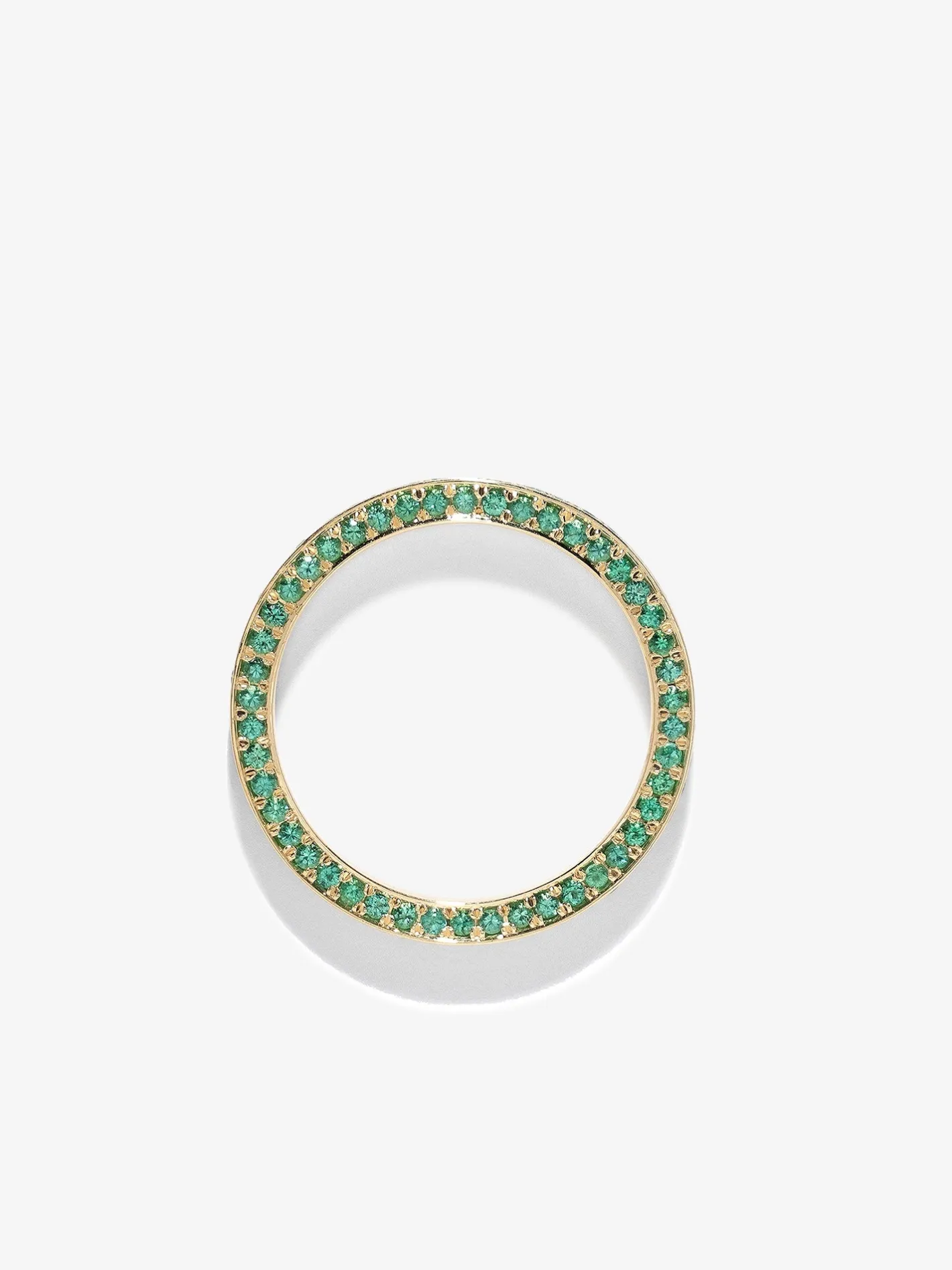 All Over Eternity Emerald Band<AZLEE Jewelry Cheap