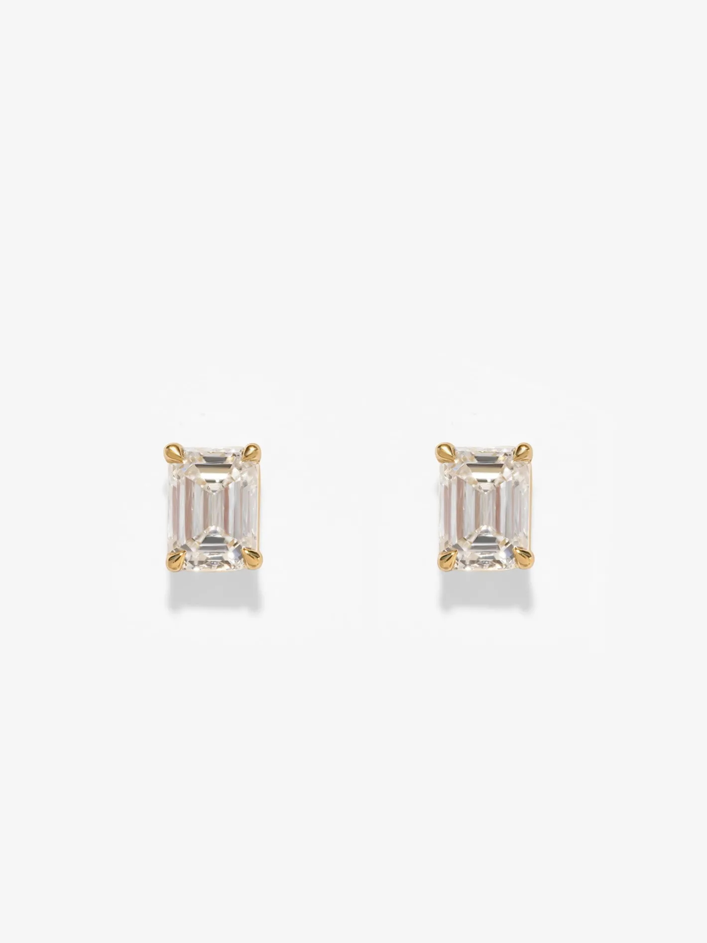 Allure Emerald Cut Diamond Studs<AZLEE Jewelry Flash Sale