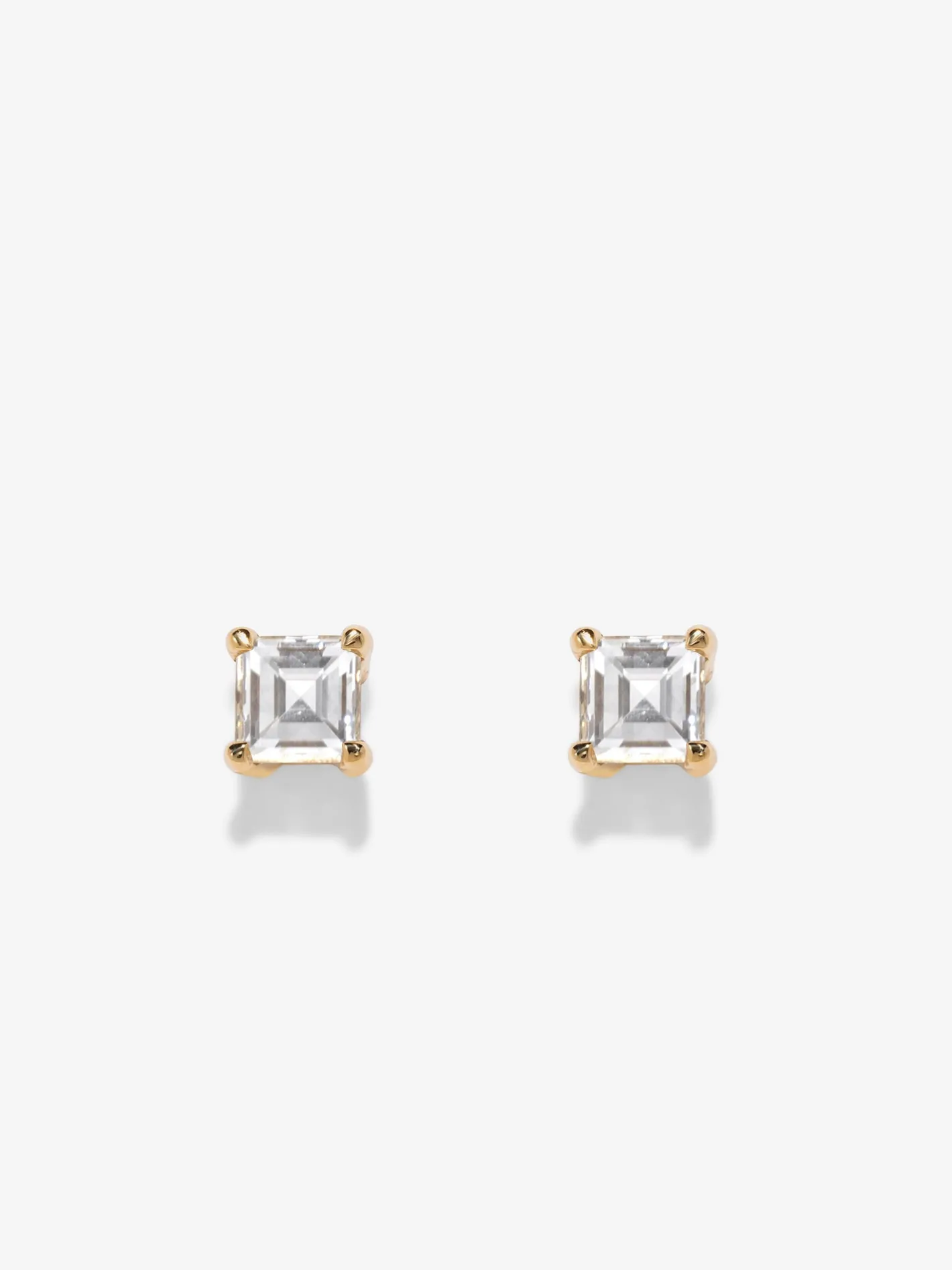 Allure Small Carre Studs<AZLEE Jewelry Cheap