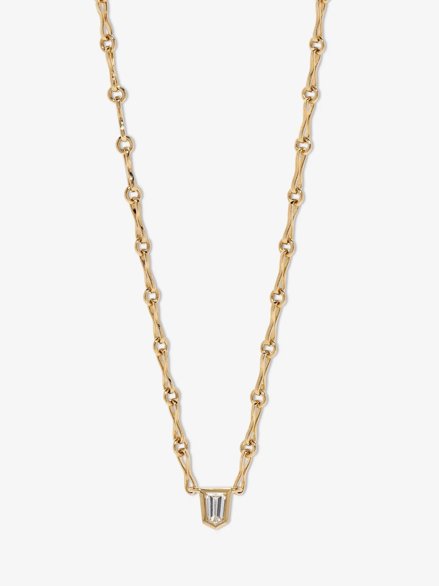 Bullet Diamond Motif Chain Necklace<AZLEE Jewelry Cheap