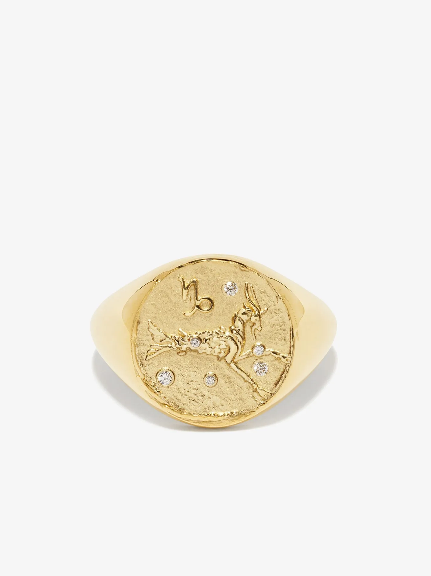 Capricorn Signet Ring<AZLEE Jewelry Discount