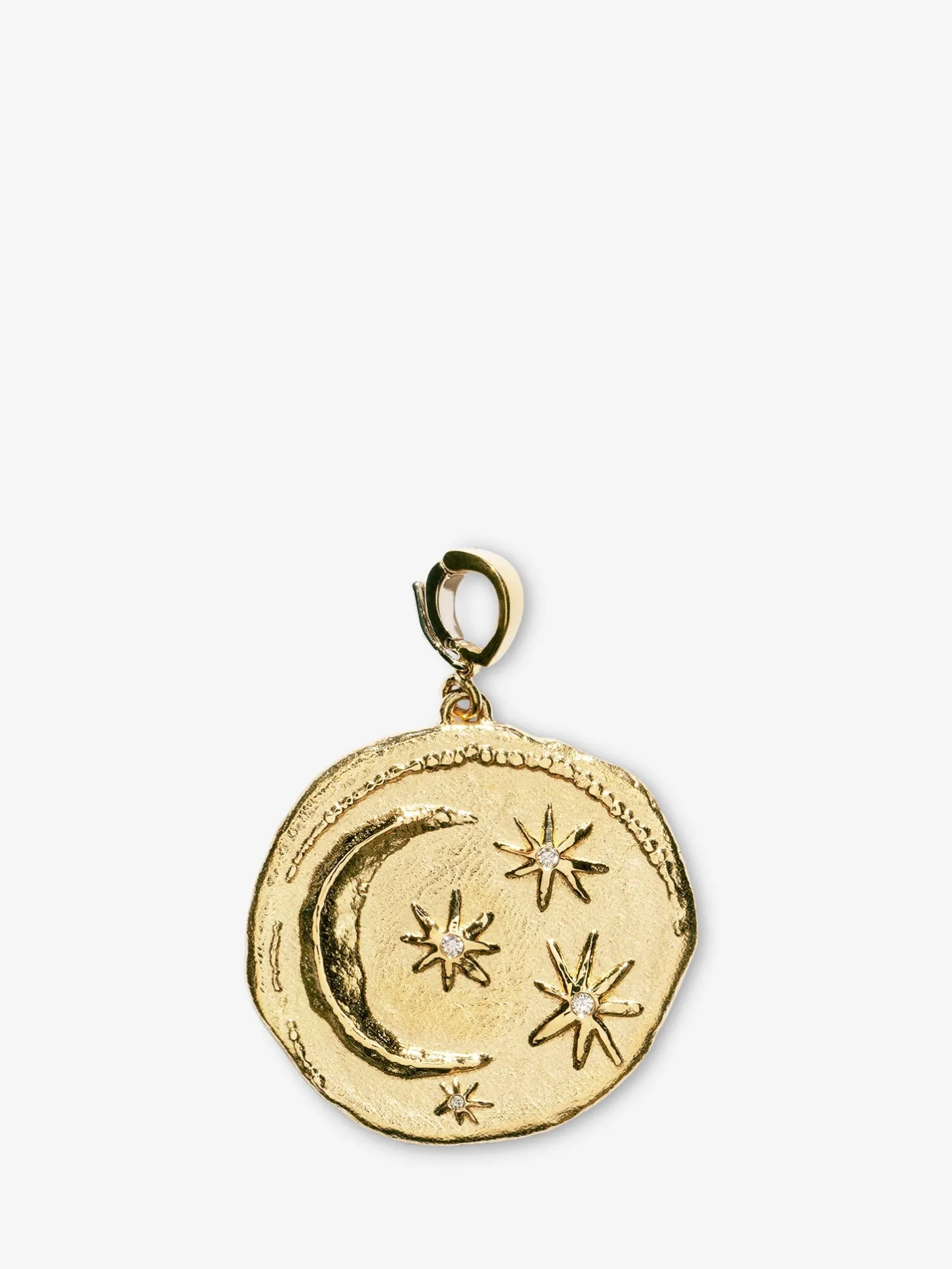 Cosmic Large Diamond Coin Charm<AZLEE Jewelry Discount
