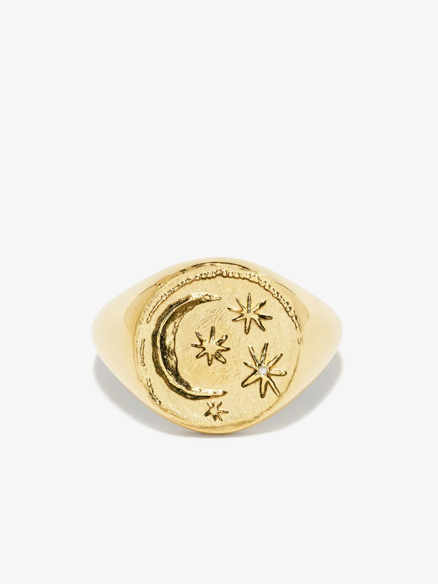 Cosmic Signet Coin Ring<AZLEE Jewelry Store