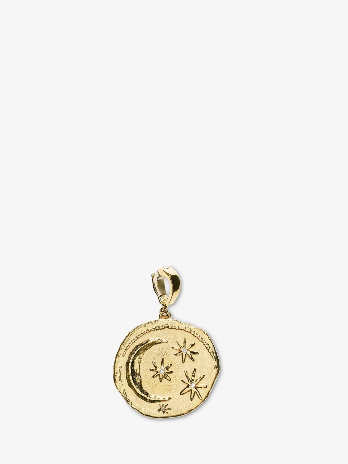 Cosmic Small Diamond Coin Charm<AZLEE Jewelry Cheap