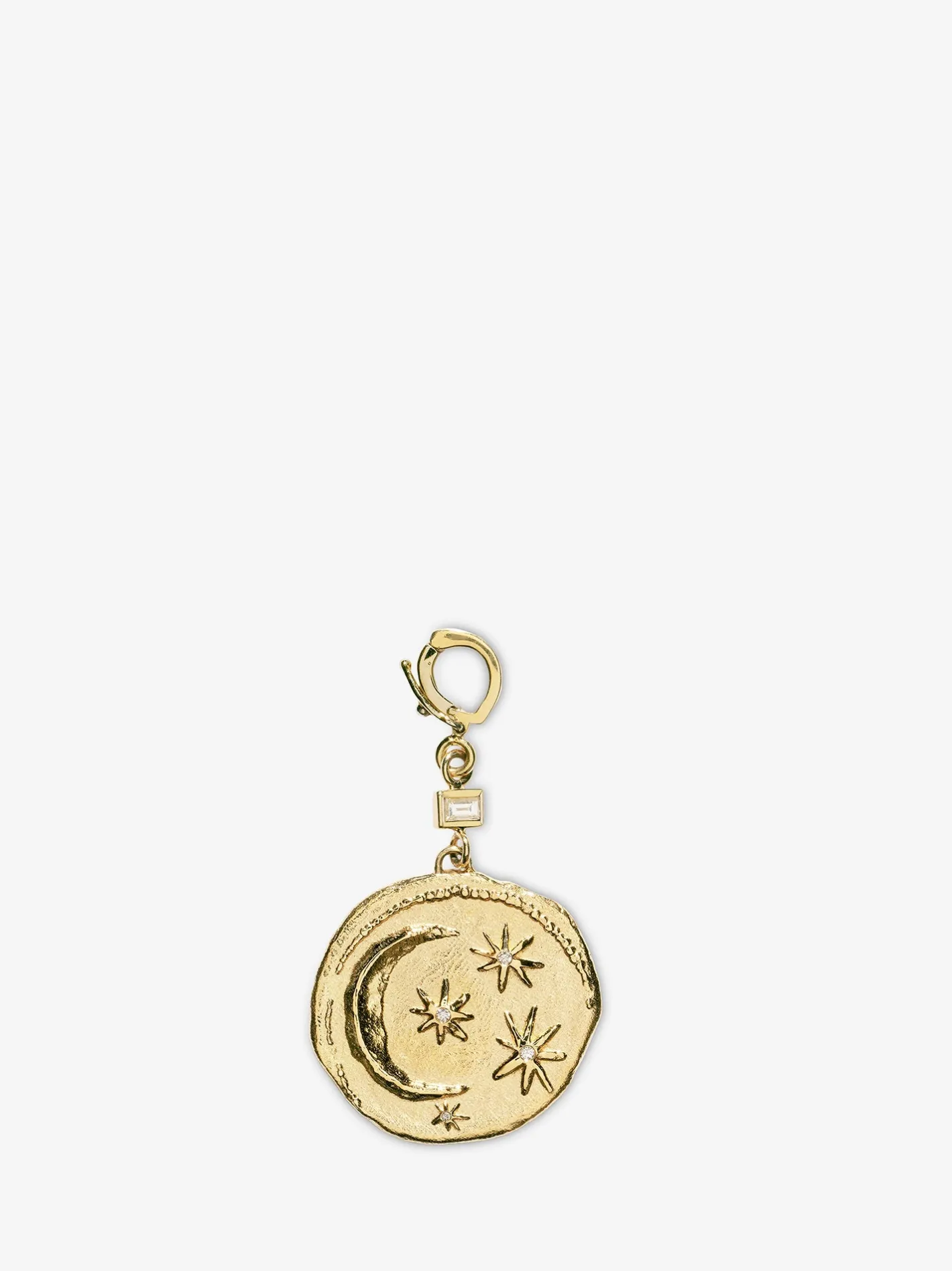 Cosmic Small Diamond Coin Charm<AZLEE Jewelry Cheap