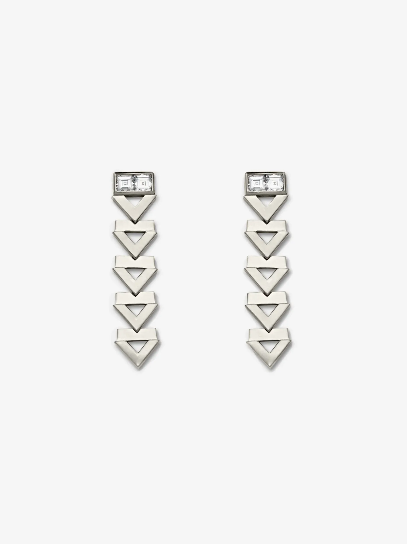 Deco Chevron Diamond Earrings<AZLEE Jewelry Discount