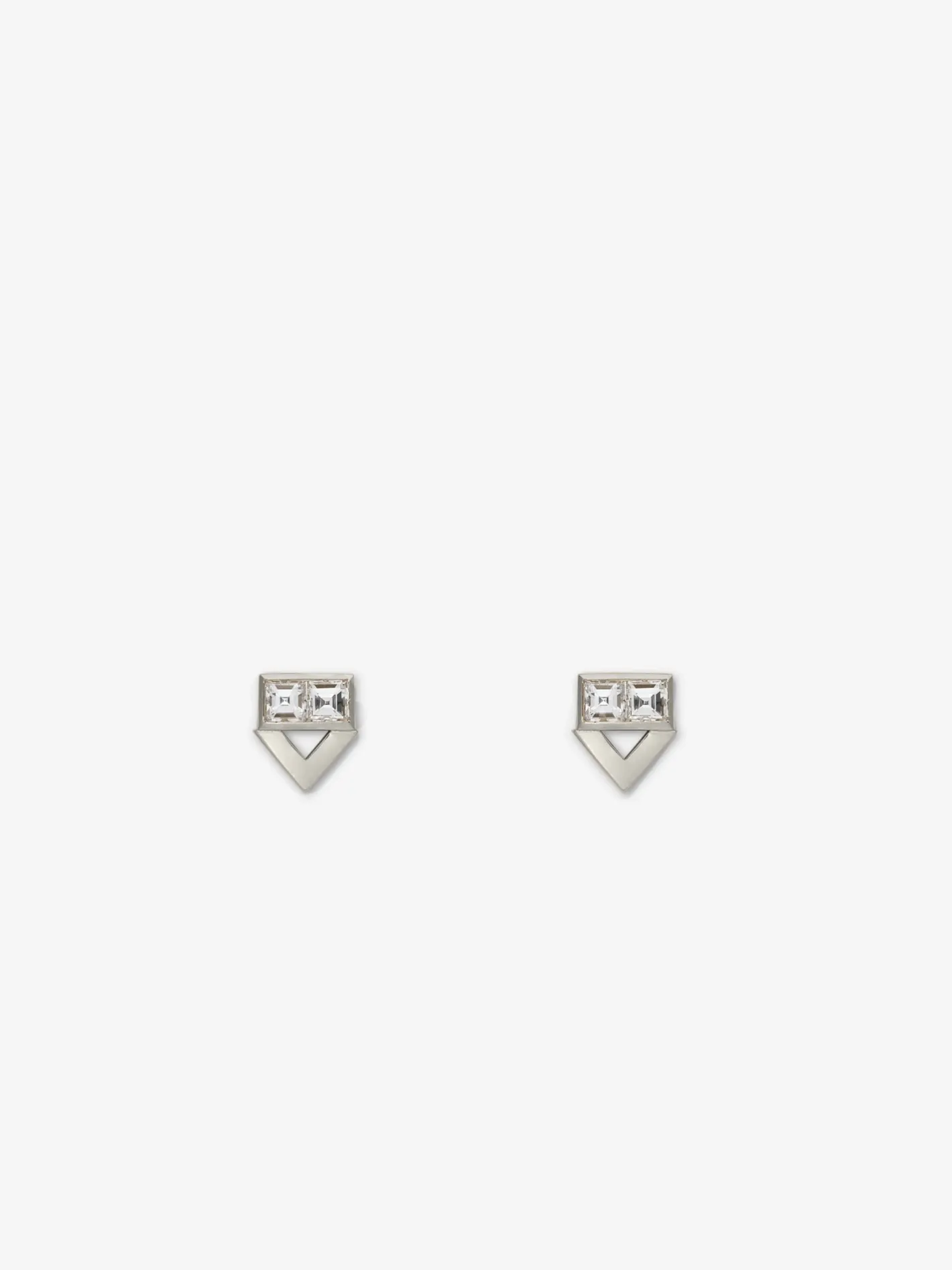 Deco Chevron Diamond Studs<AZLEE Jewelry Hot