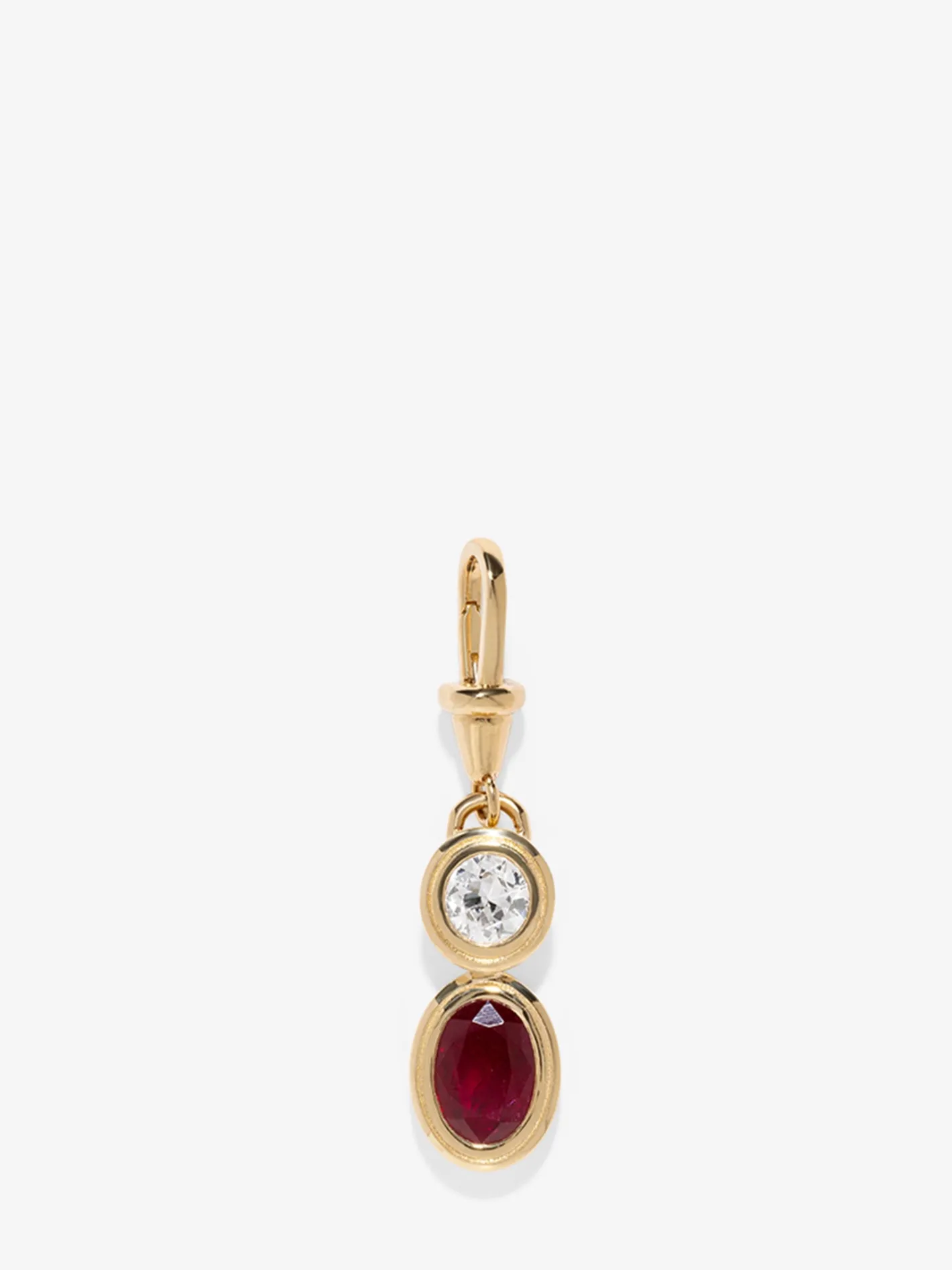 Duet Ruby & Diamond Charm<AZLEE Jewelry Flash Sale