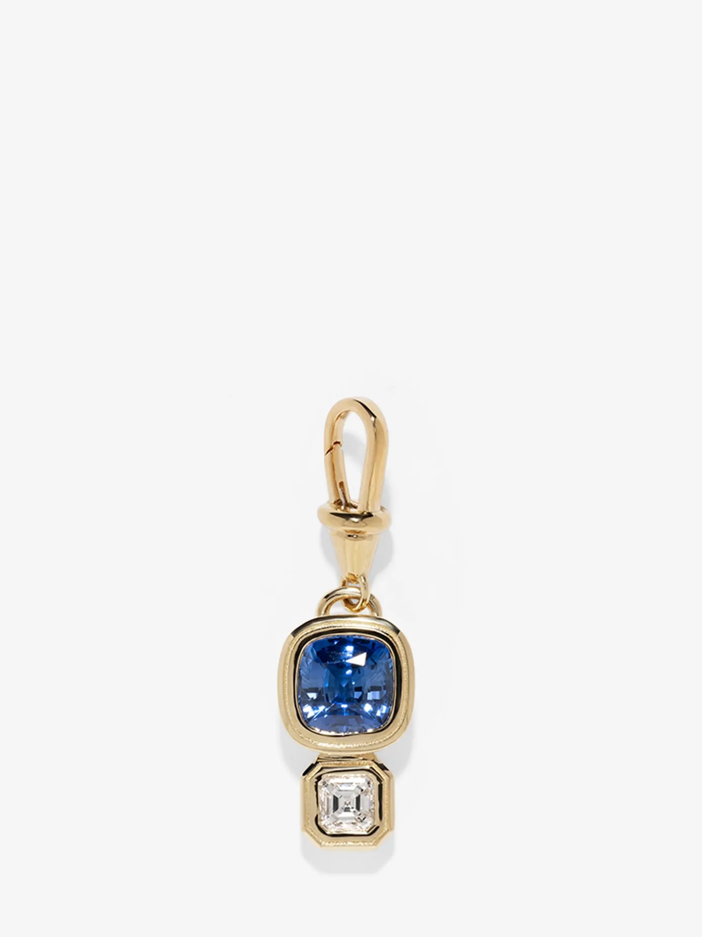 Duet Sapphire & Diamond Charm<AZLEE Jewelry Hot