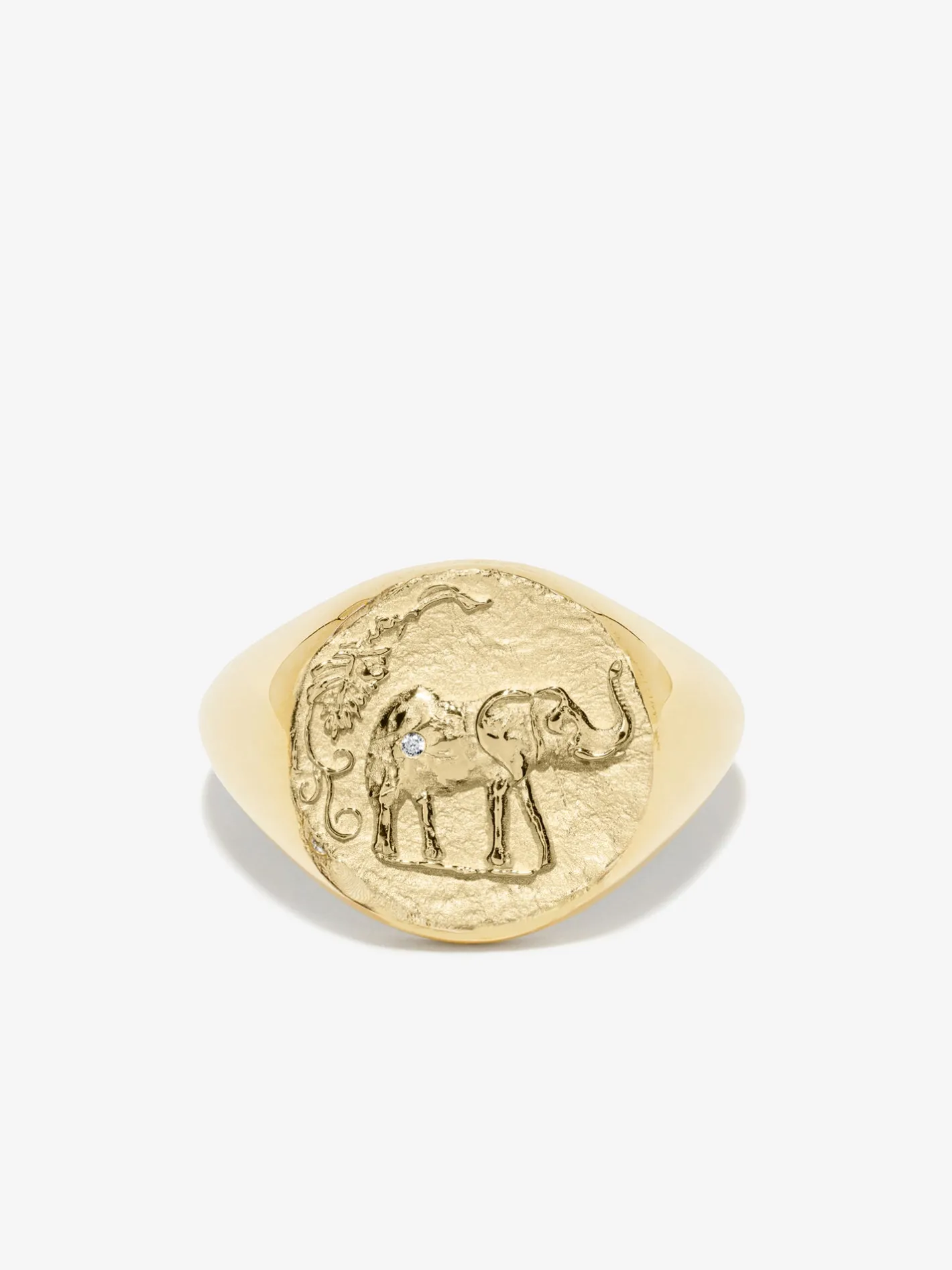 Elefante Loyalty Signet Coin Ring<AZLEE Jewelry Clearance