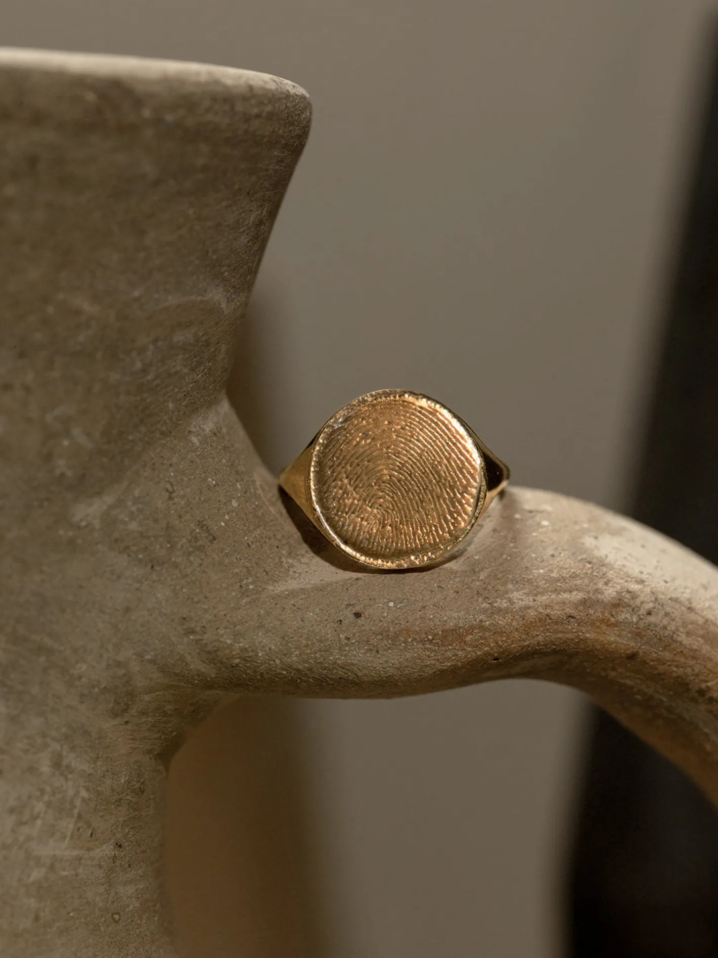 Fingerprint Signet Ring<AZLEE Jewelry Online