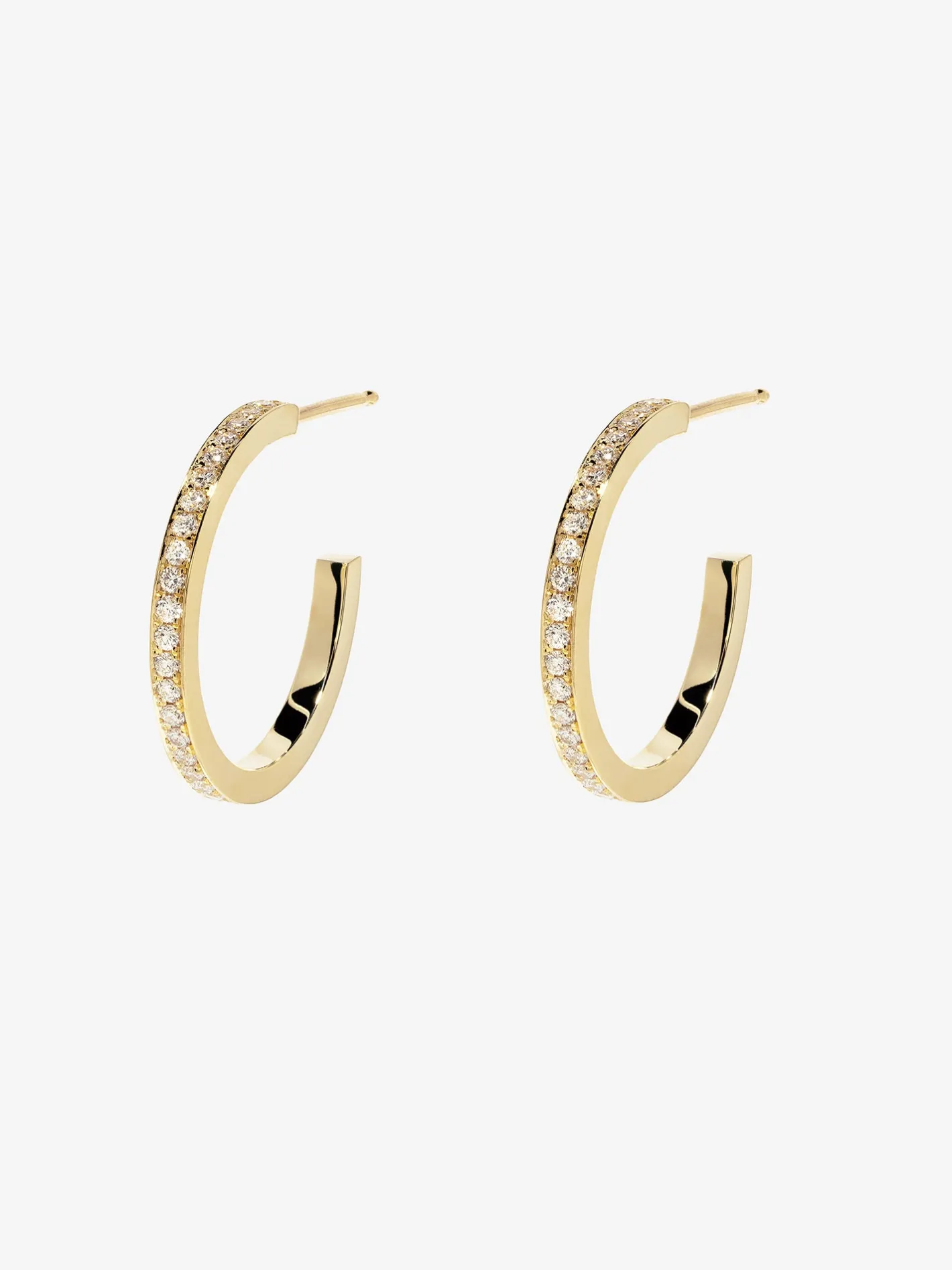 Front Diamond Hoops<AZLEE Jewelry Flash Sale