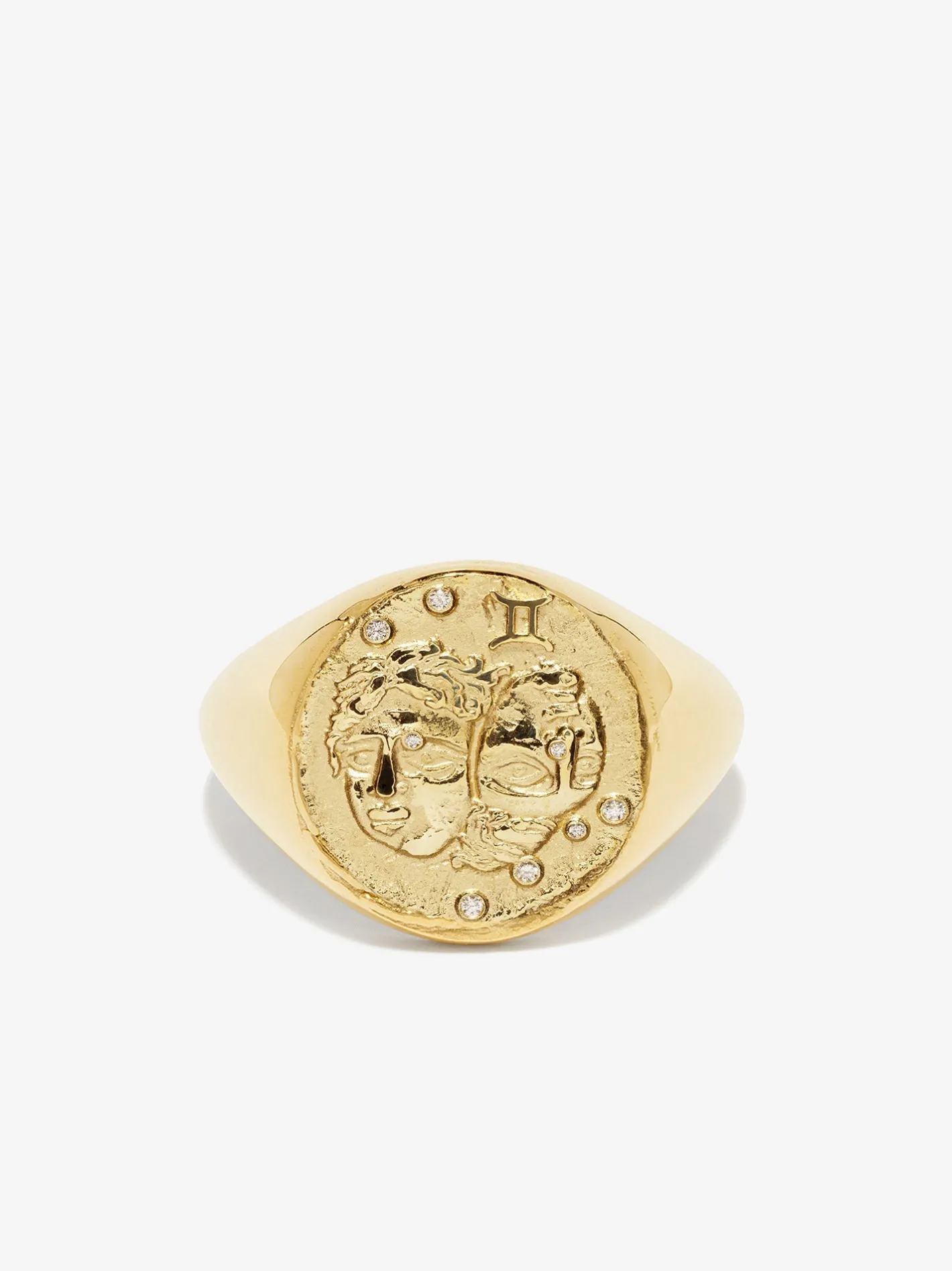 Gemini Signet Ring<AZLEE Jewelry Clearance