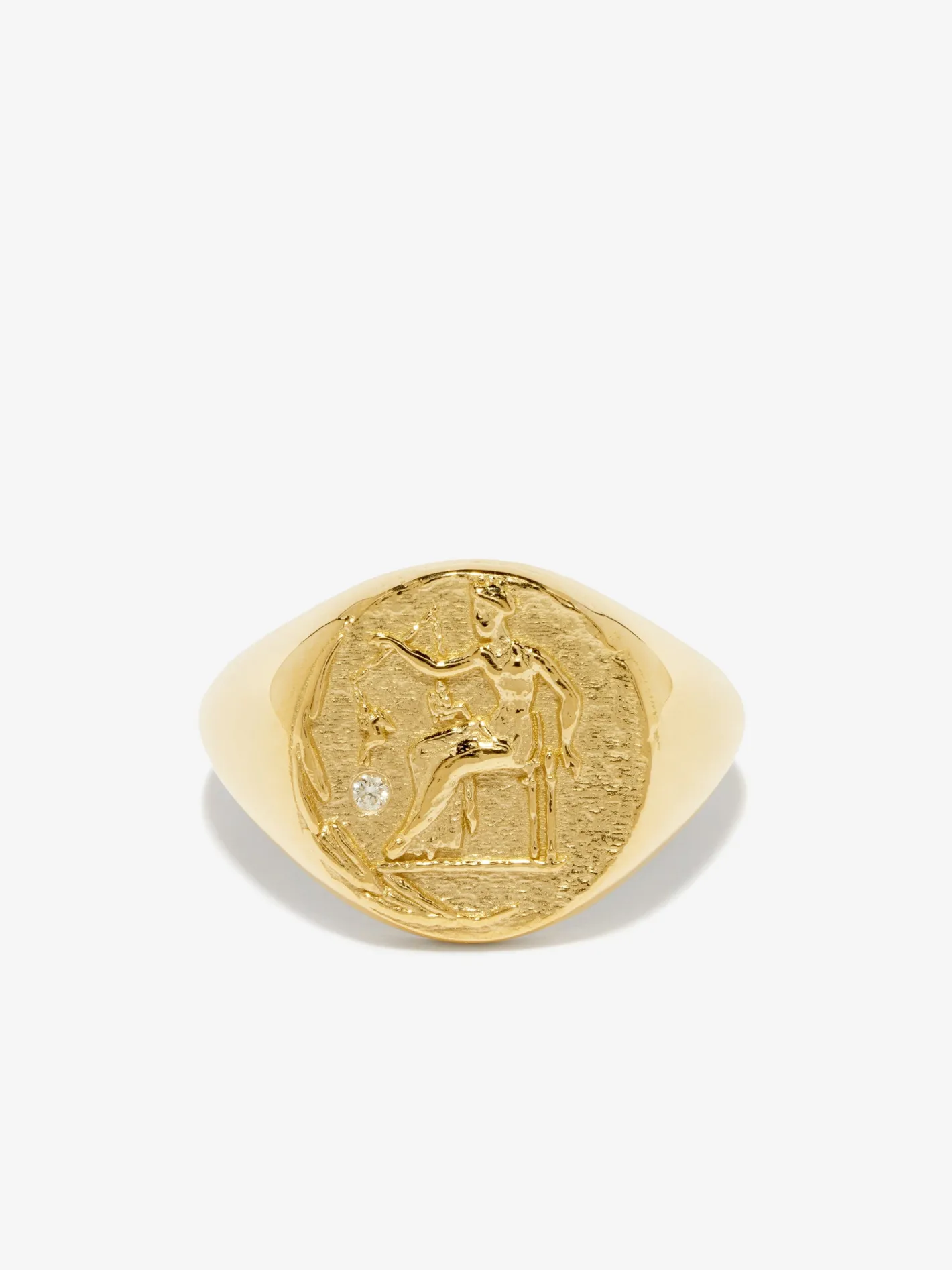 Goddess of Love Signet Coin Ring<AZLEE Jewelry Best Sale