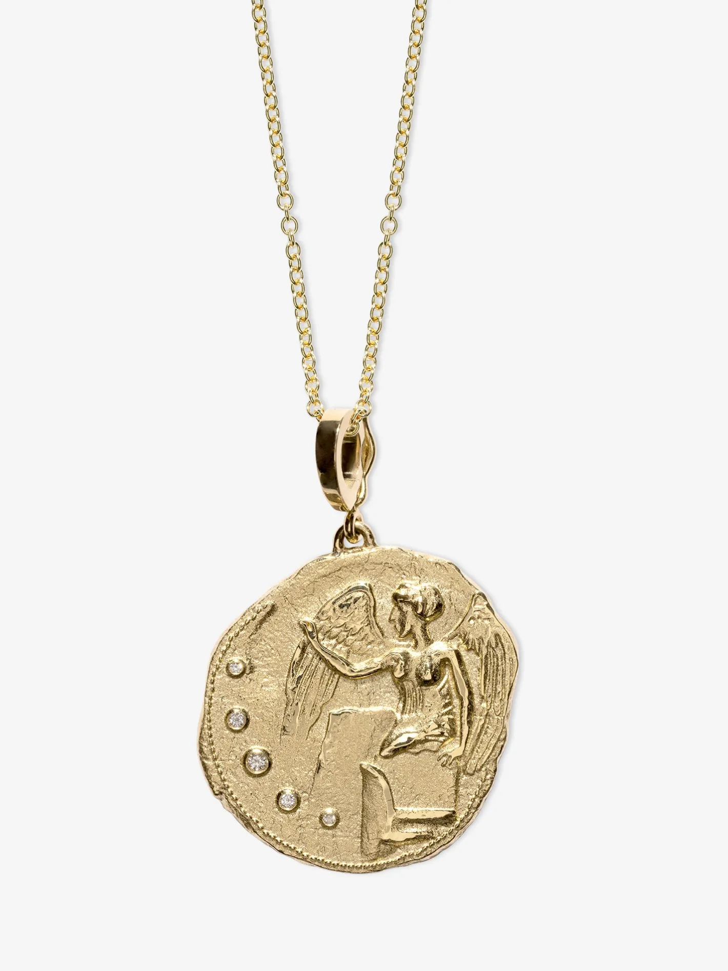 Goddess of Victory Large Coin Charm<AZLEE Jewelry Store