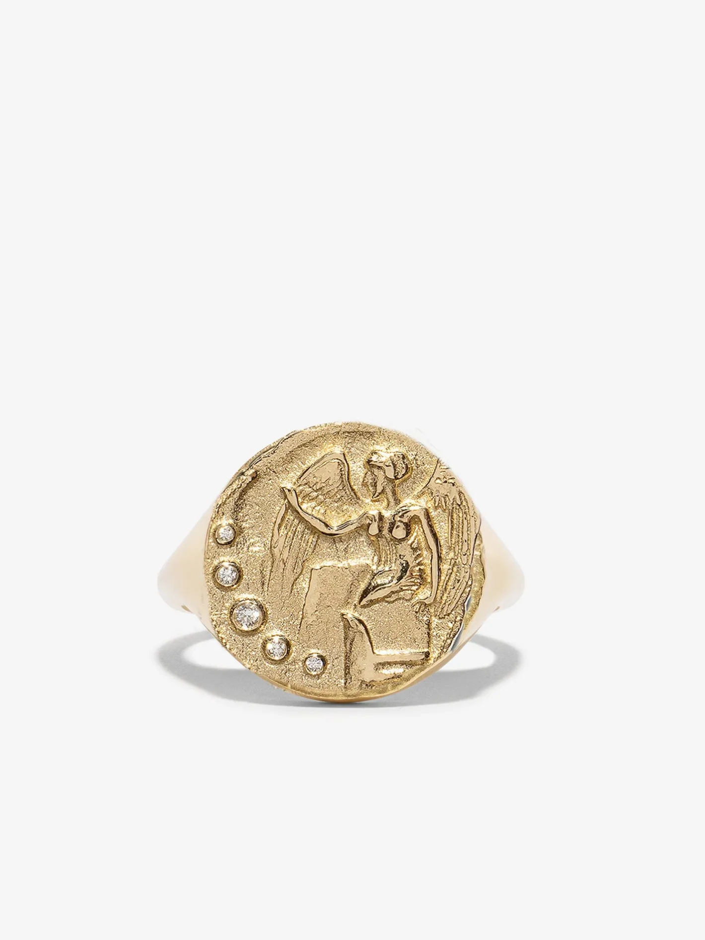 Goddess of Victory Signet Ring<AZLEE Jewelry Cheap