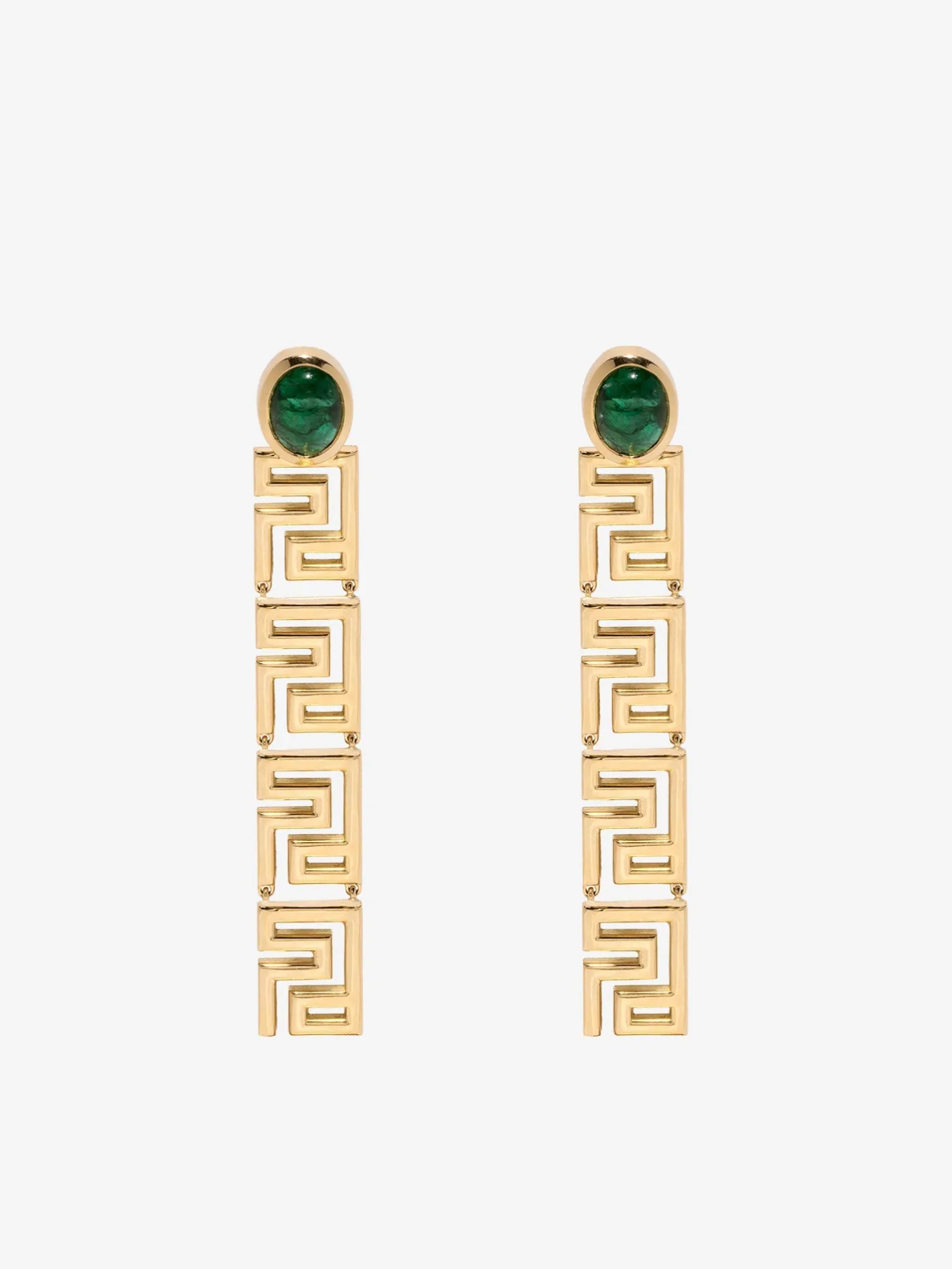 Greek Emerald Long Earrings<AZLEE Jewelry Clearance