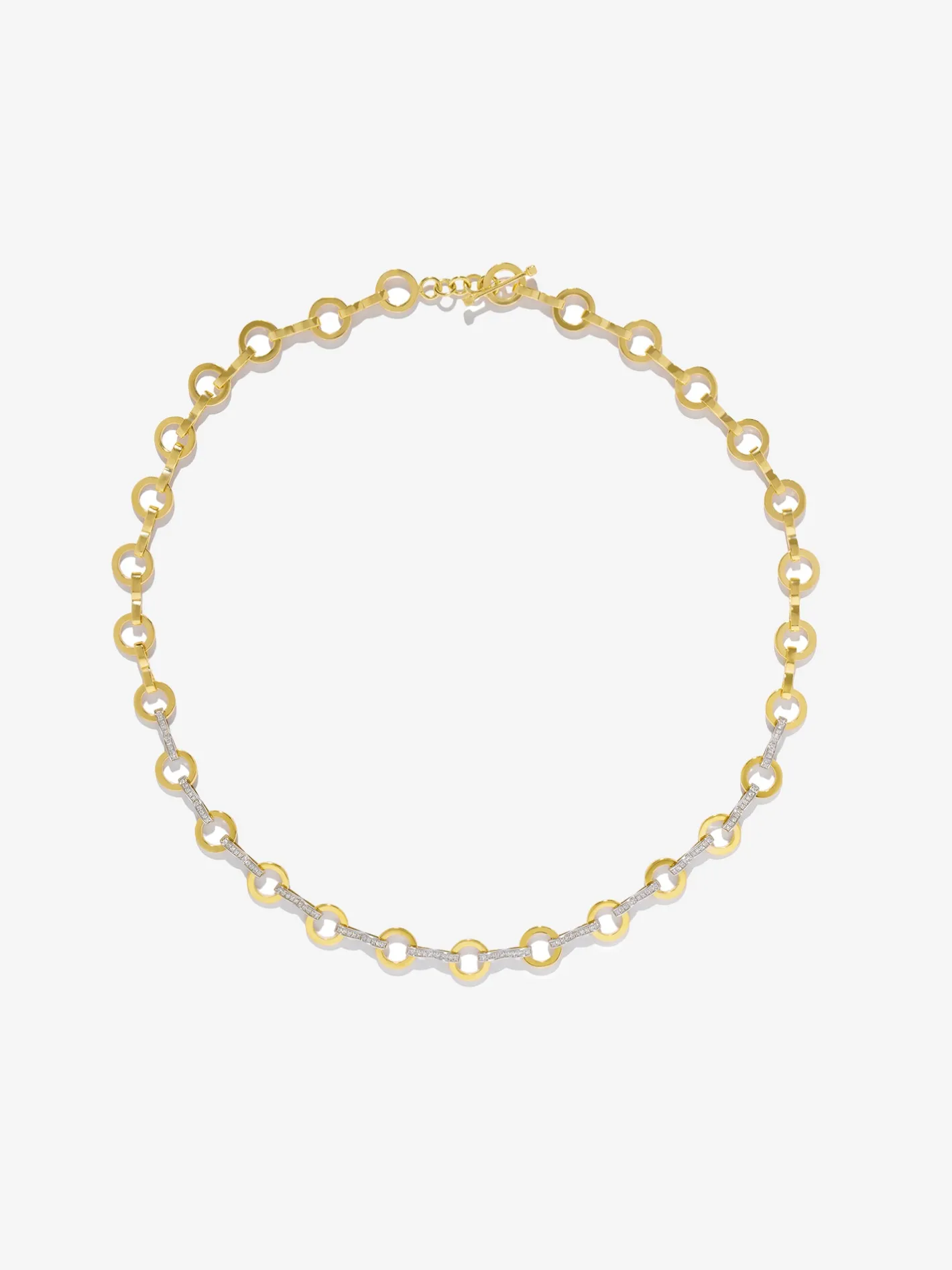 Heavy Circle-Link Pave Chain<AZLEE Jewelry Online