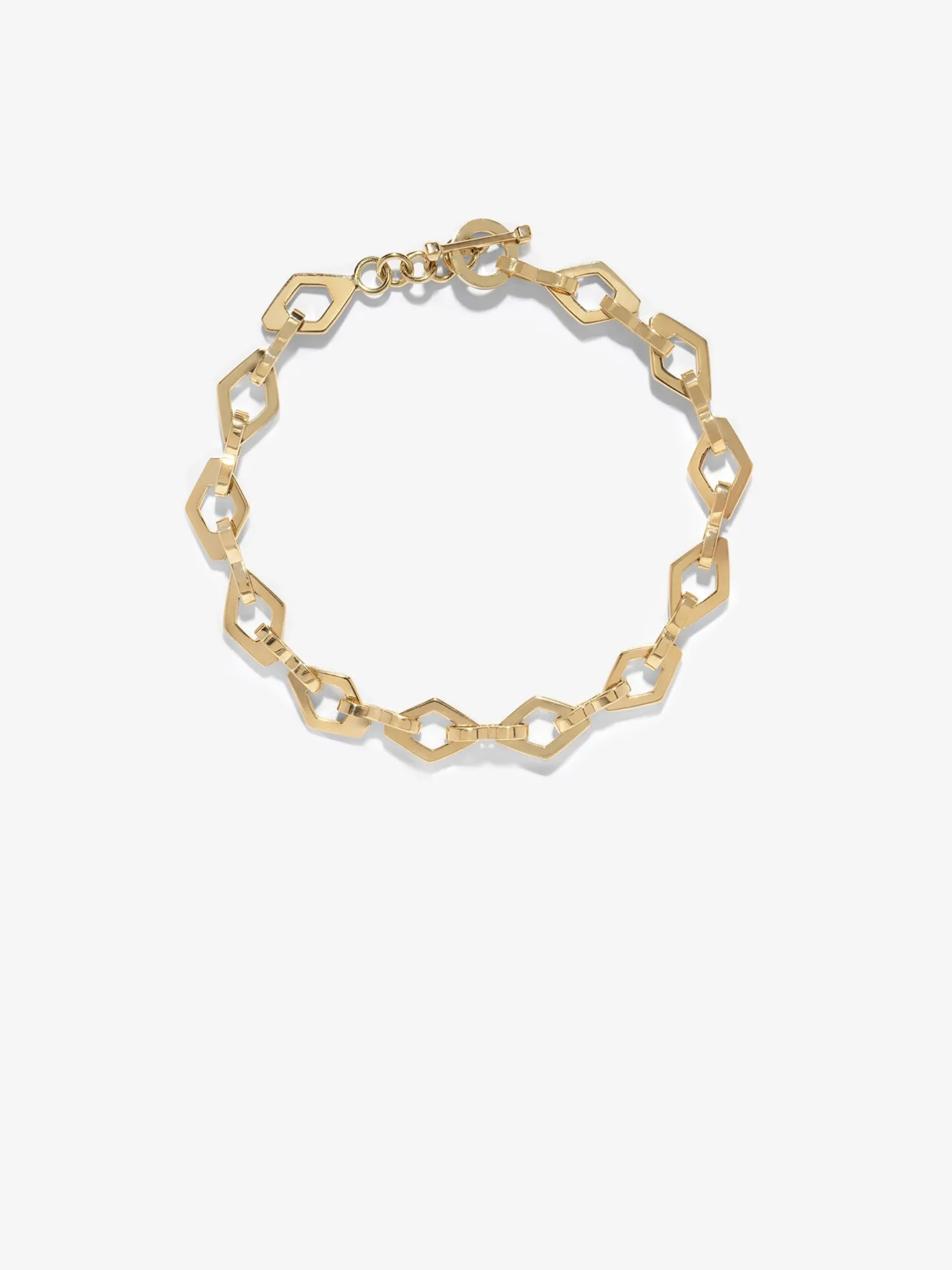 Heavy Lozenge-Link Chain Bracelet<AZLEE Jewelry Store