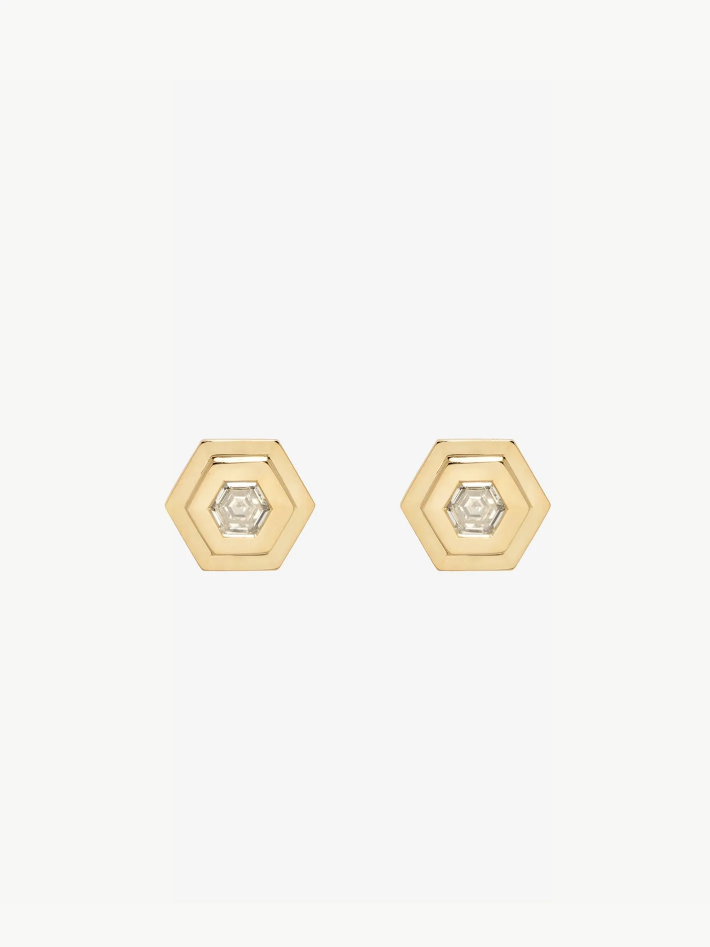 Hexagon Diamond Staircase Studs<AZLEE Jewelry Outlet