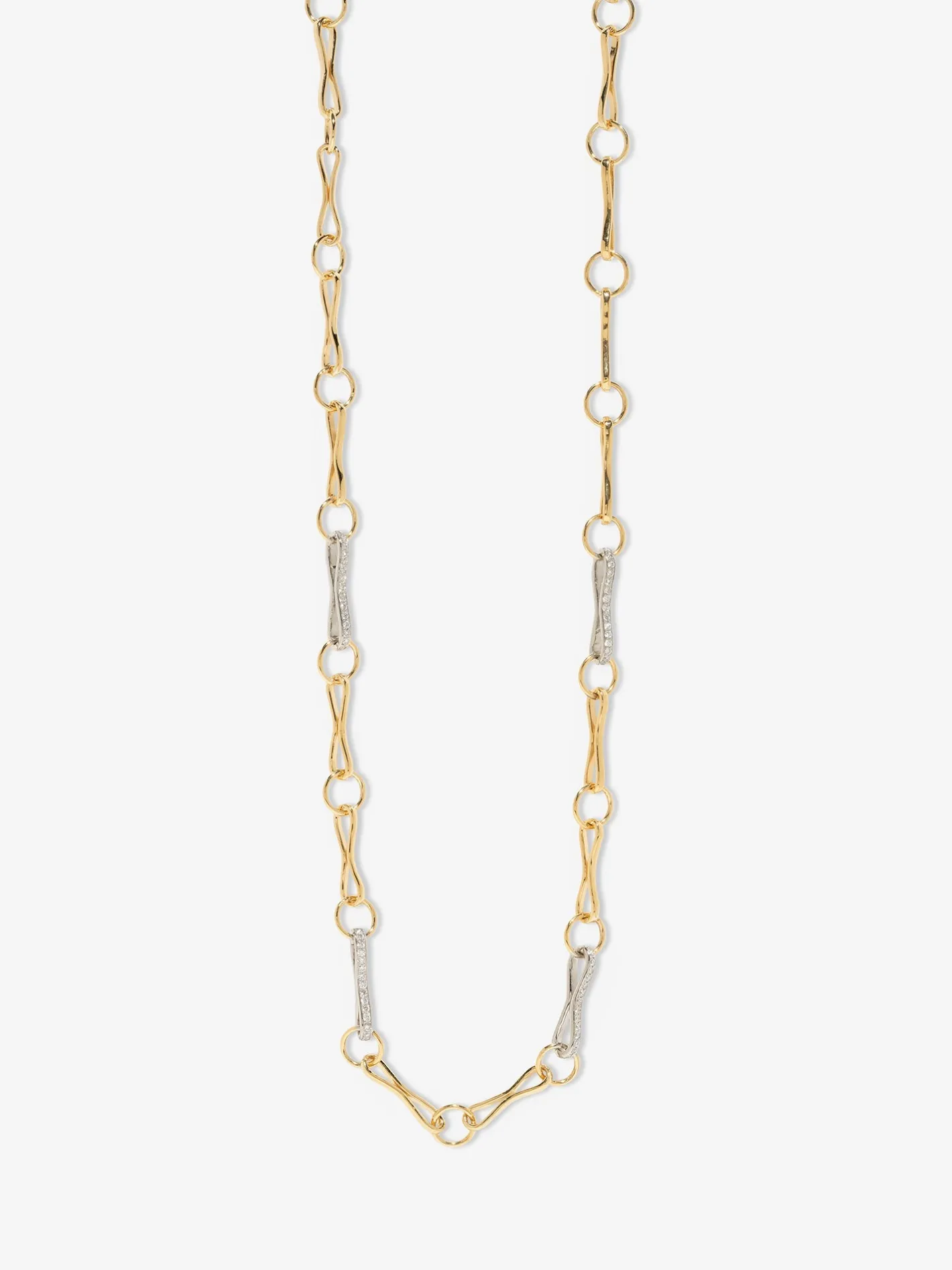 Large Motif Chain with Diamond Links<AZLEE Jewelry Best