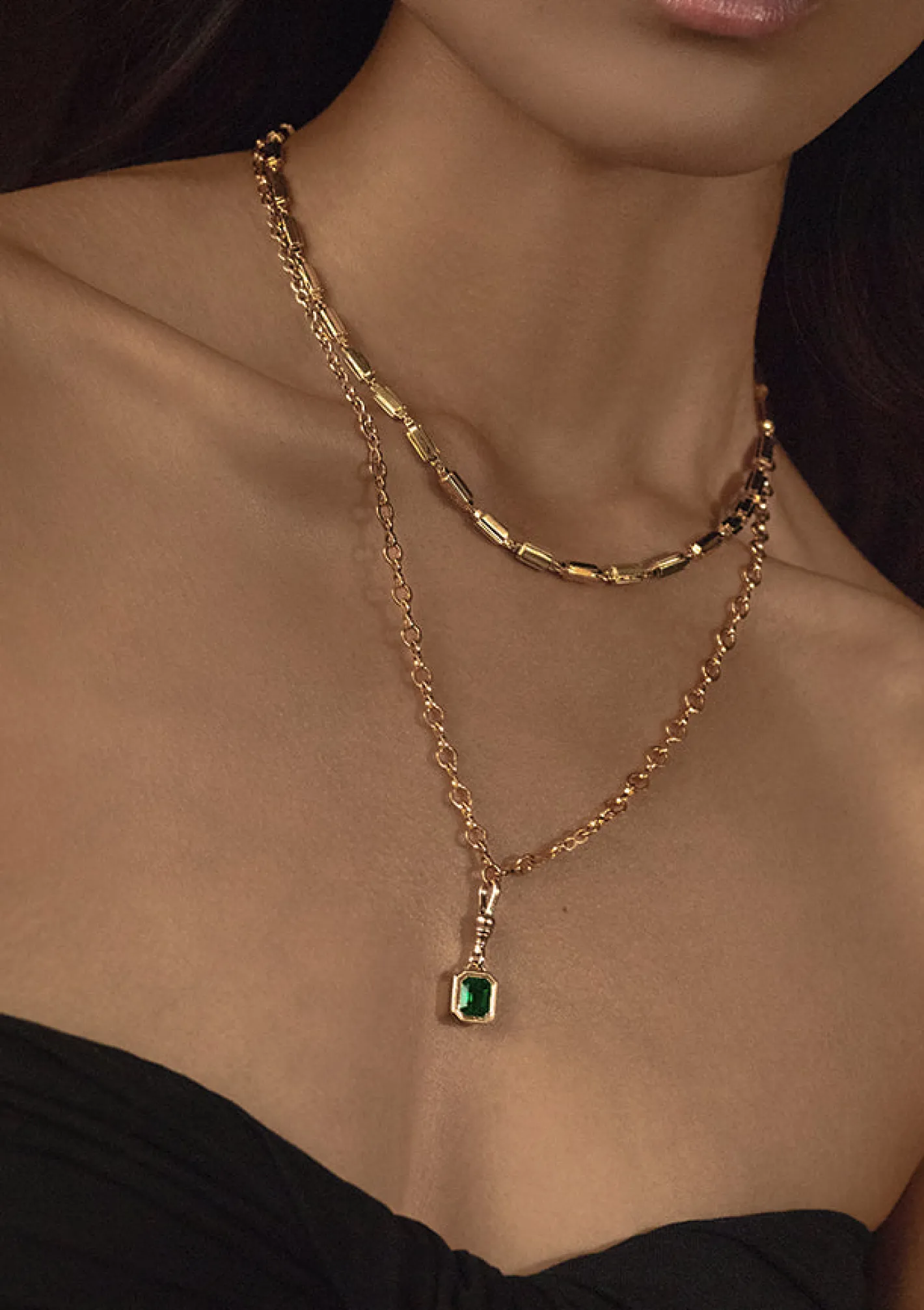 Le Nouveau Emerald Charm<AZLEE Jewelry New