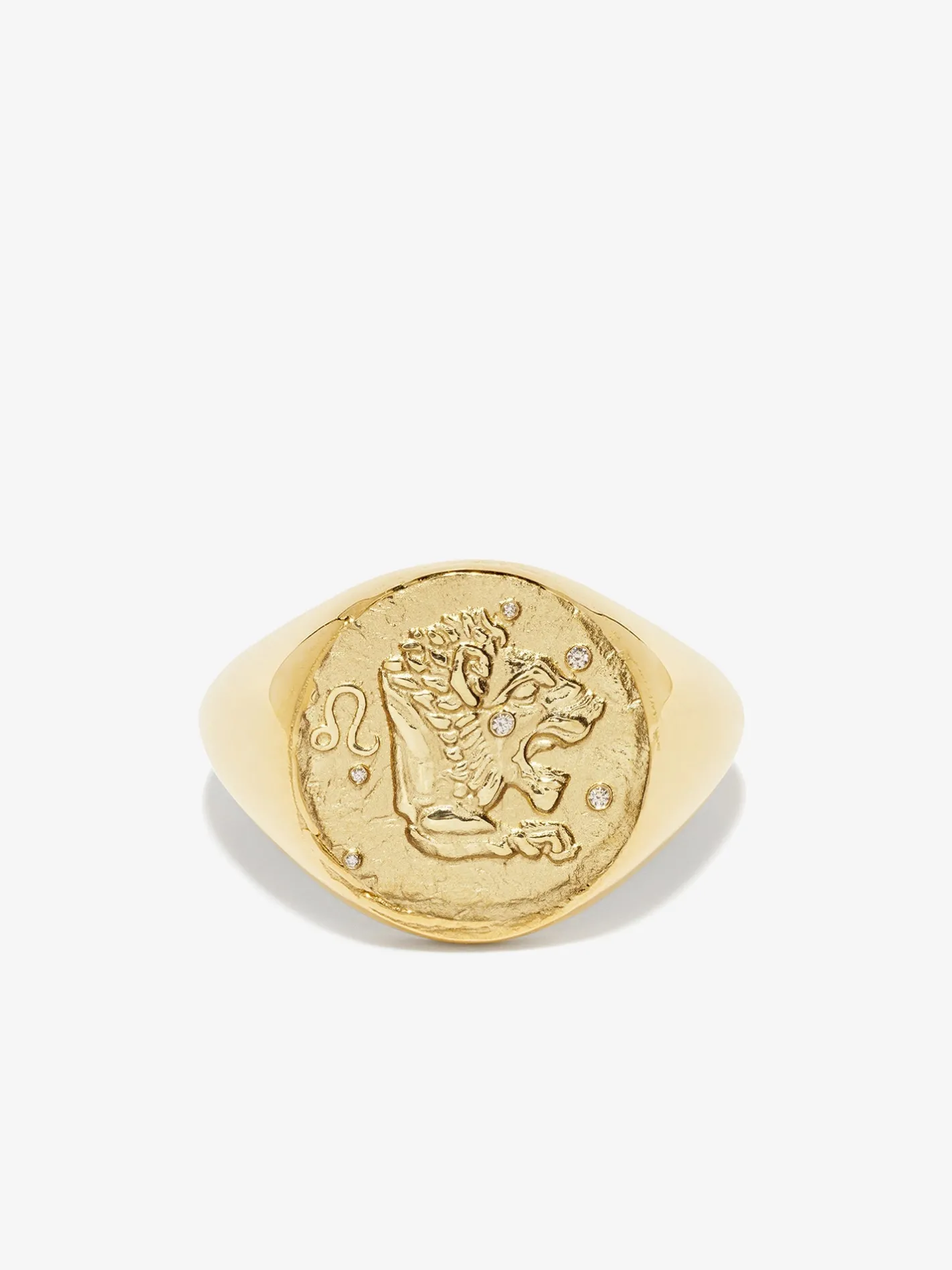 Leo Signet Ring<AZLEE Jewelry Discount