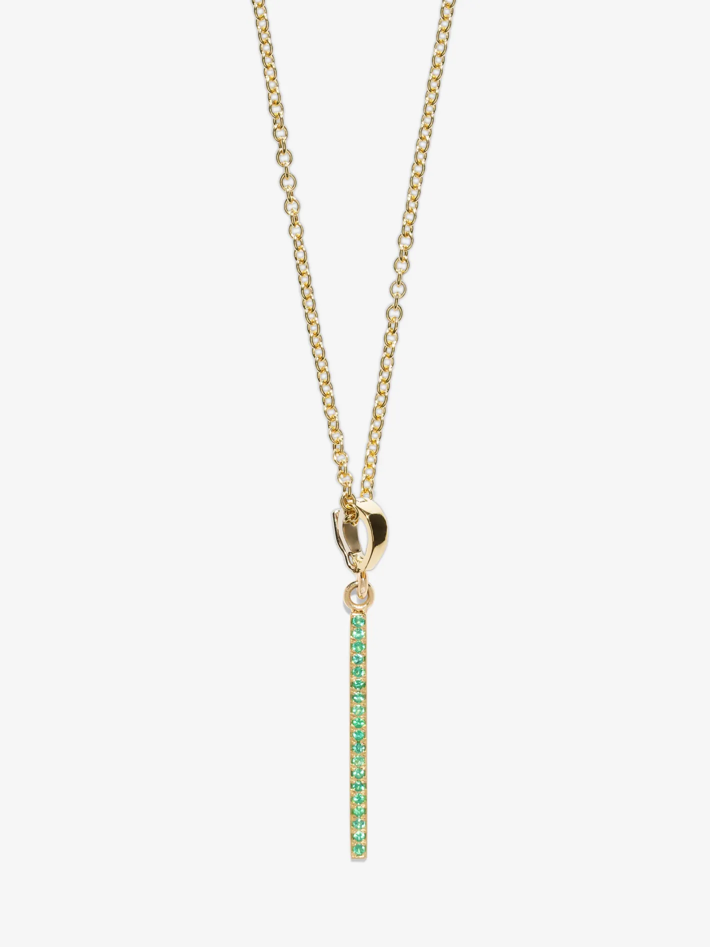 Light Beam Emerald Charm<AZLEE Jewelry Store