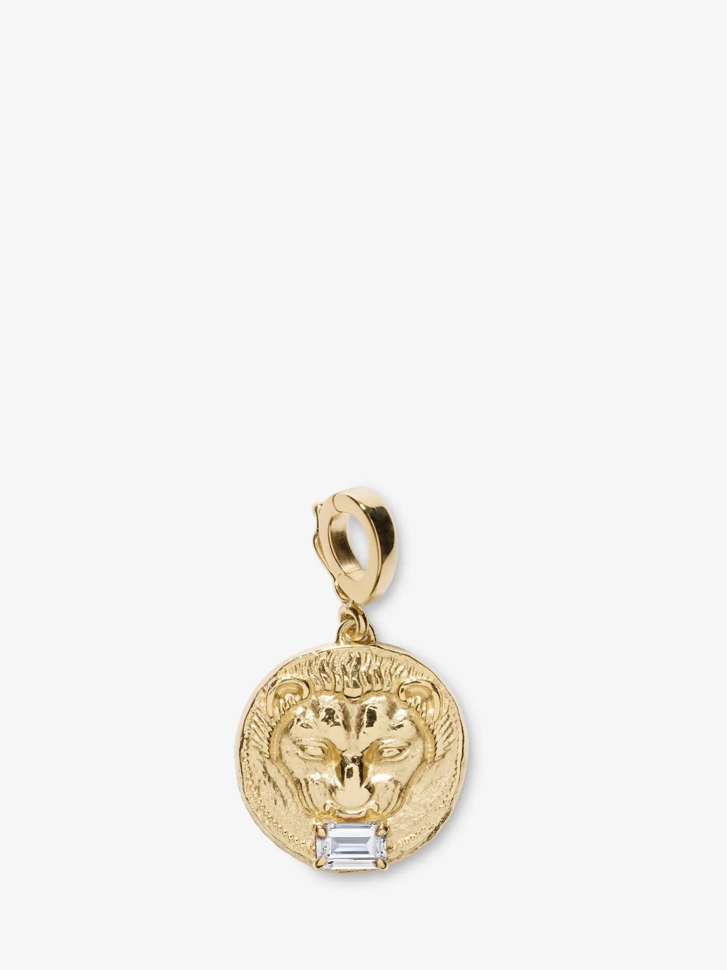 Lion Small Diamond Coin Charm<AZLEE Jewelry Hot