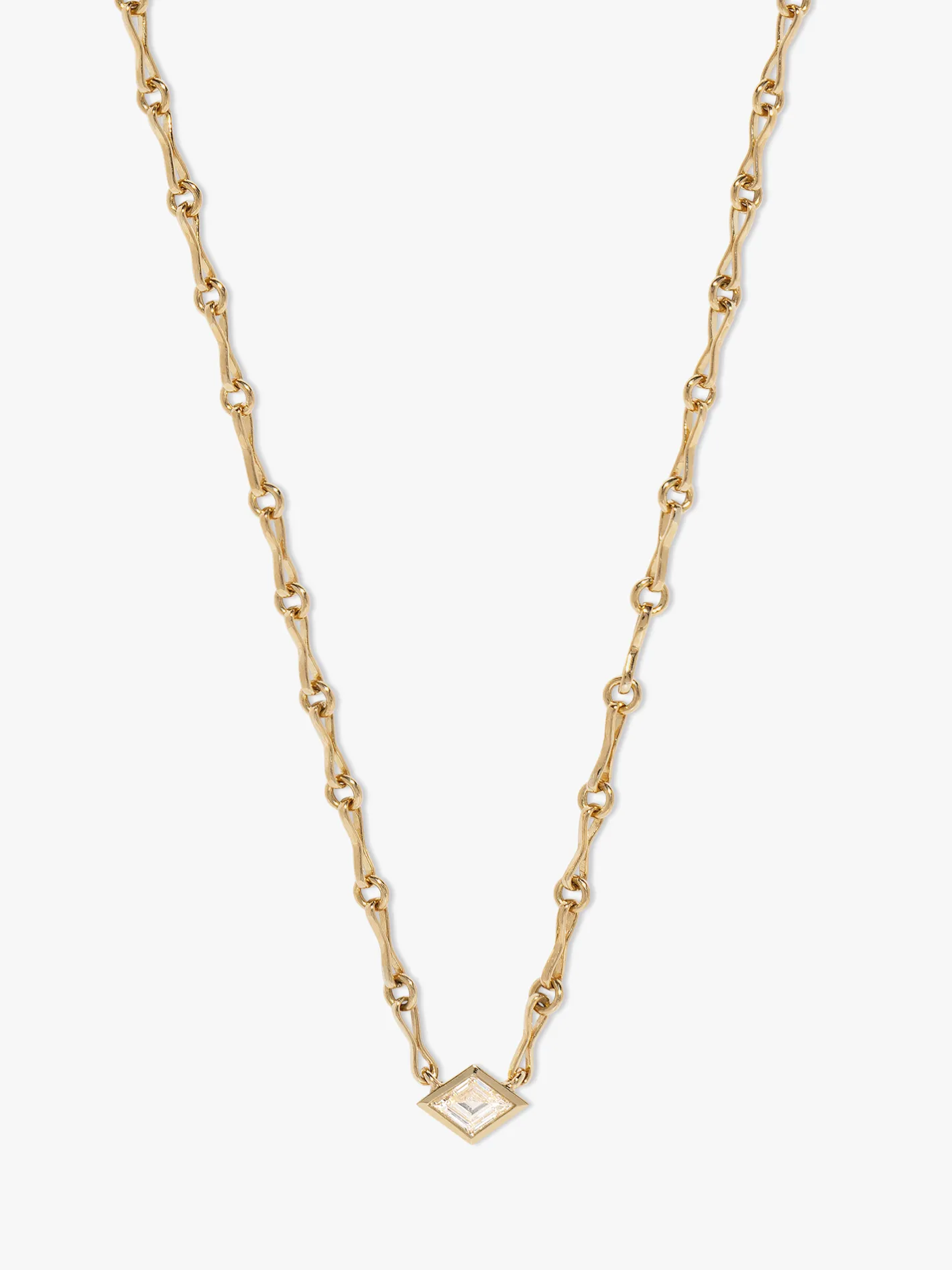 Lozenge Diamond Motif Chain Necklace<AZLEE Jewelry Cheap