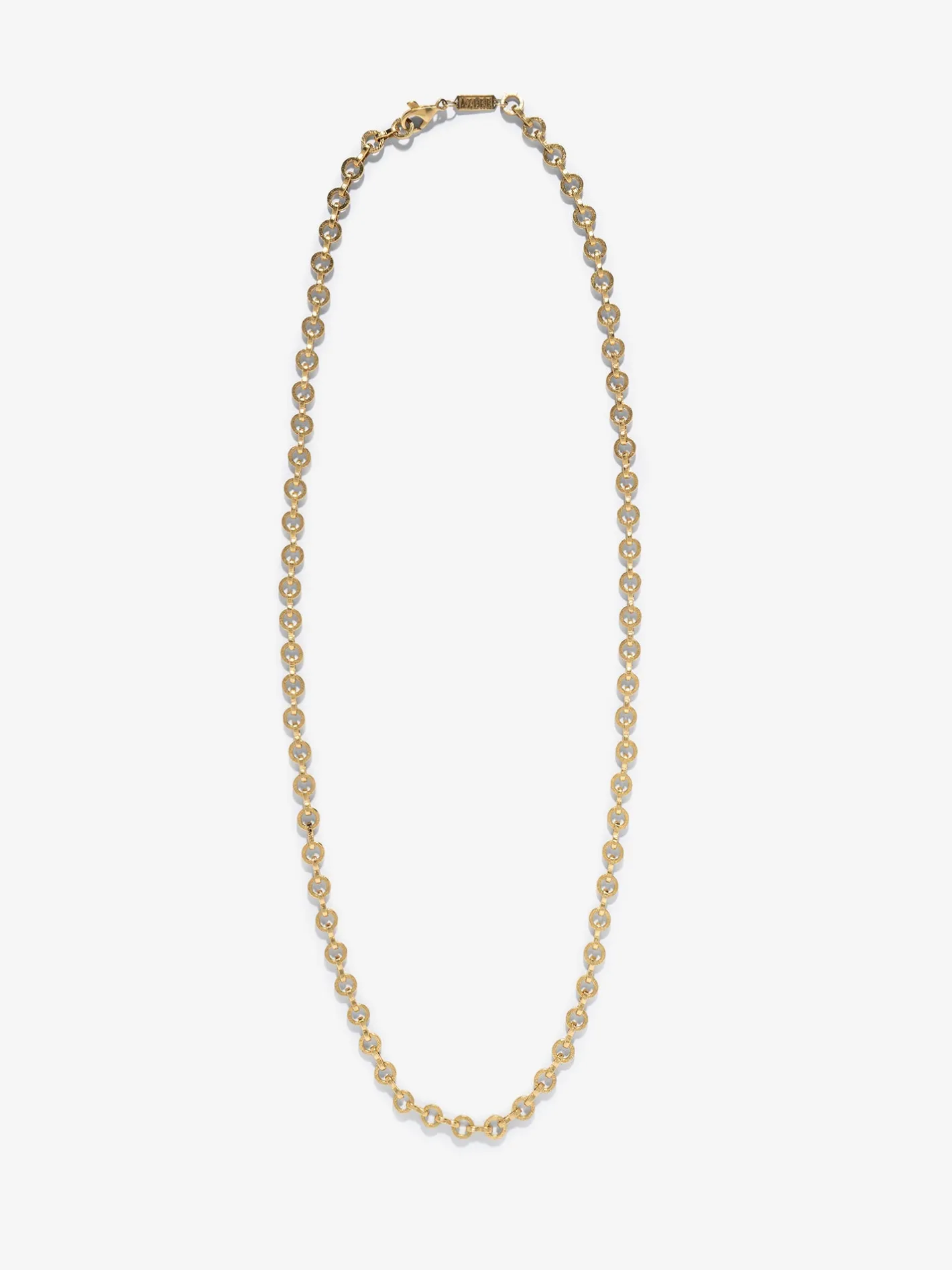 Medium Circle-Link Textured Chain<AZLEE Jewelry Store