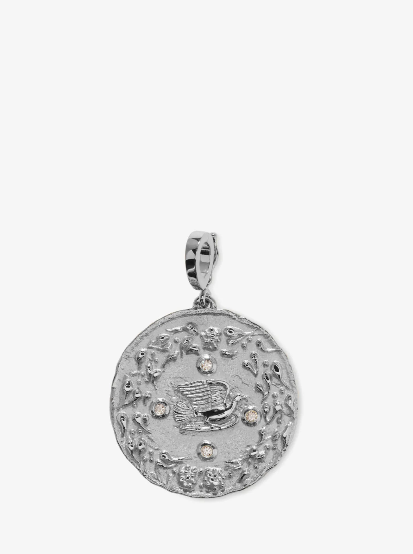 Mother Nature Large Diamond Coin<AZLEE Jewelry Outlet