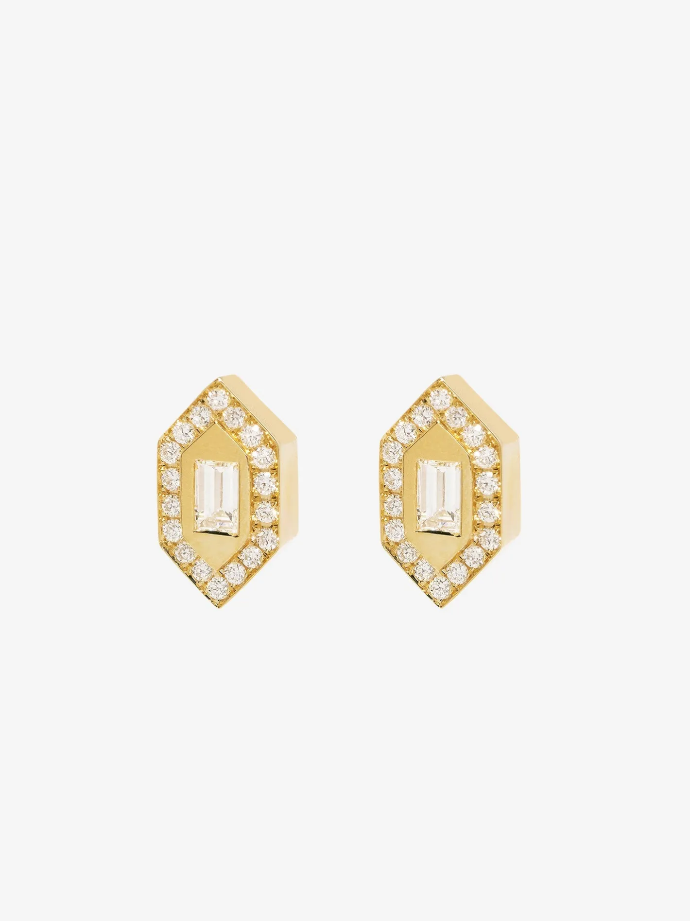 N/S Small Diamond Studs<AZLEE Jewelry Best