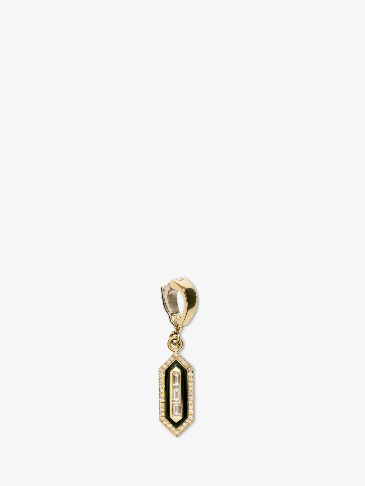 N/S Triple Diamond Enamel Charm<AZLEE Jewelry Online