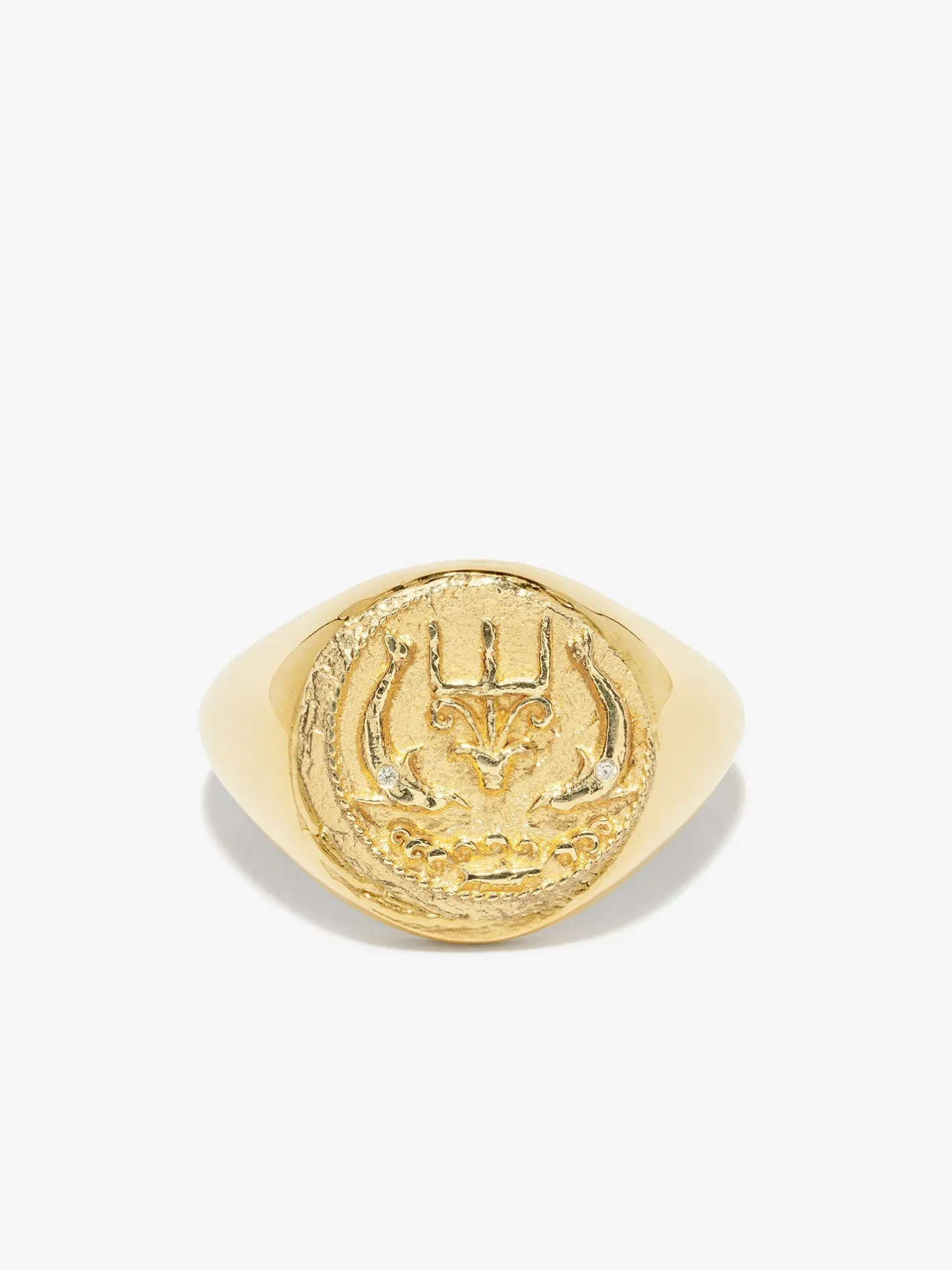 Of The Sea Coin Signet Ring<AZLEE Jewelry Store