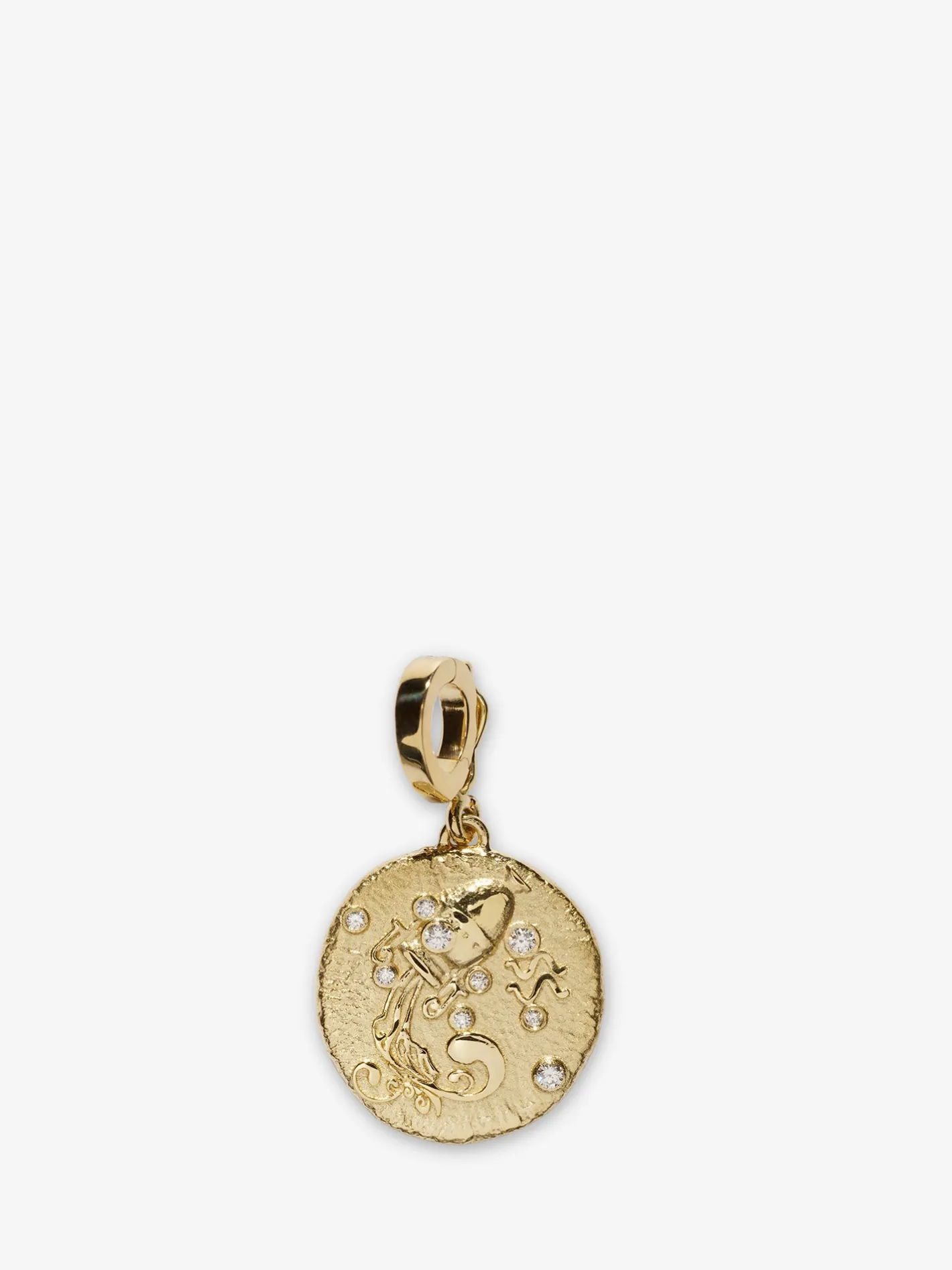 Of The Stars Aquarius Small Coin Charm<AZLEE Jewelry Clearance