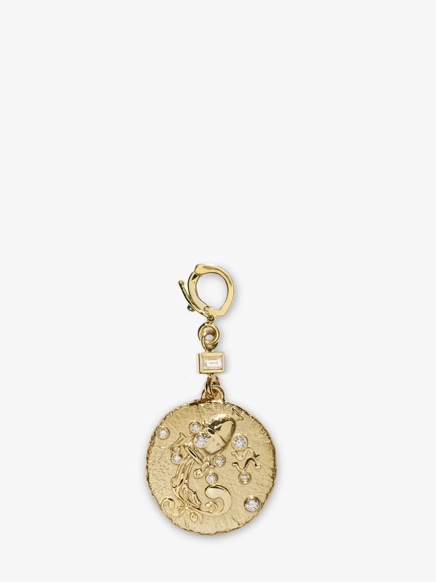 Of The Stars Aquarius Small Coin Charm<AZLEE Jewelry Clearance