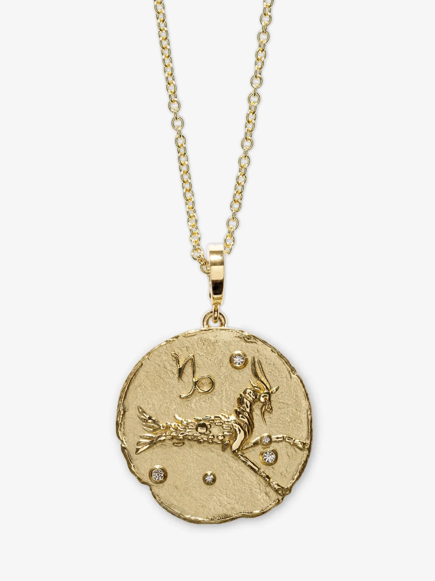 Of The Stars Capricorn Large Coin Charm<AZLEE Jewelry Cheap