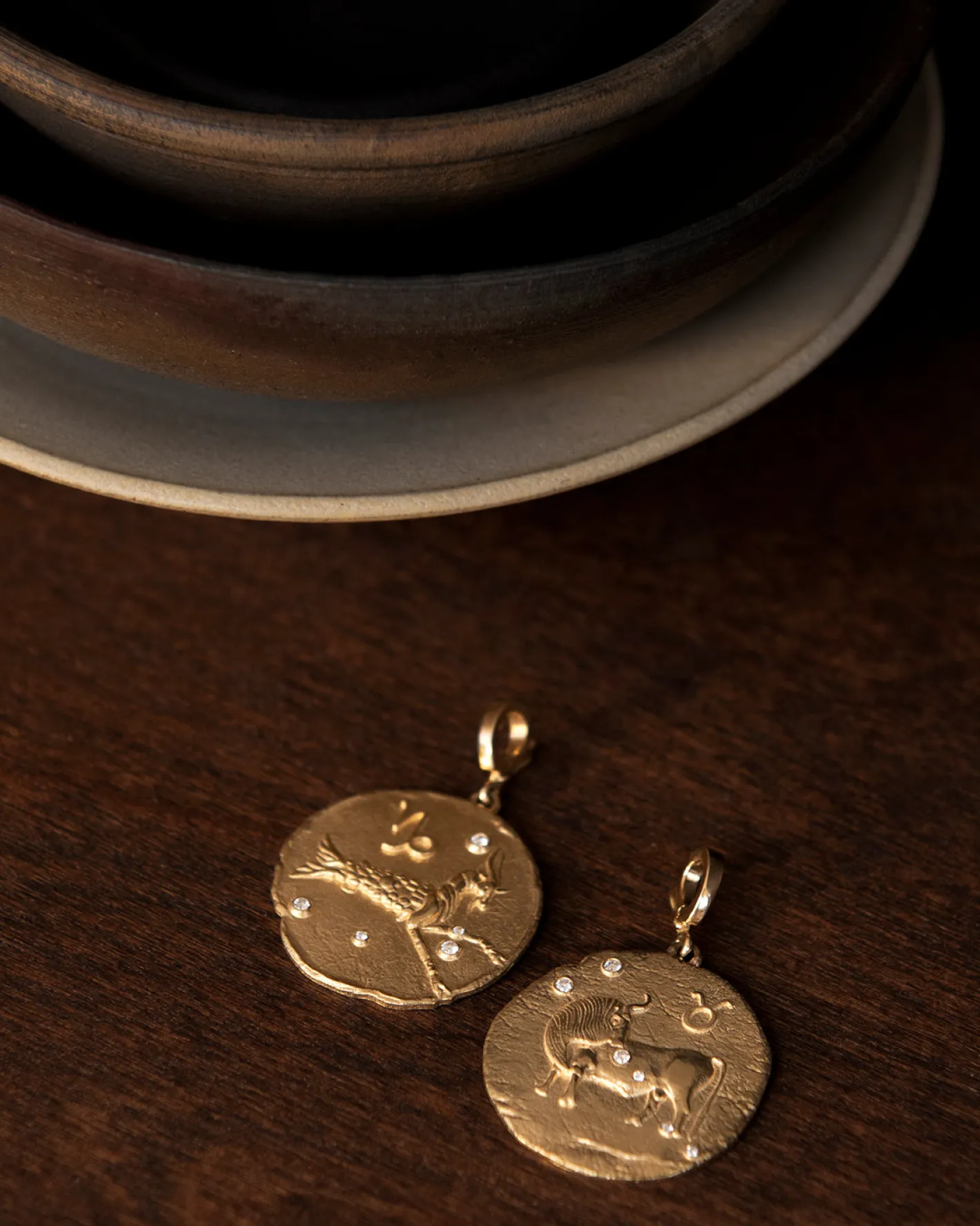 Of The Stars Capricorn Large Coin Charm<AZLEE Jewelry Cheap