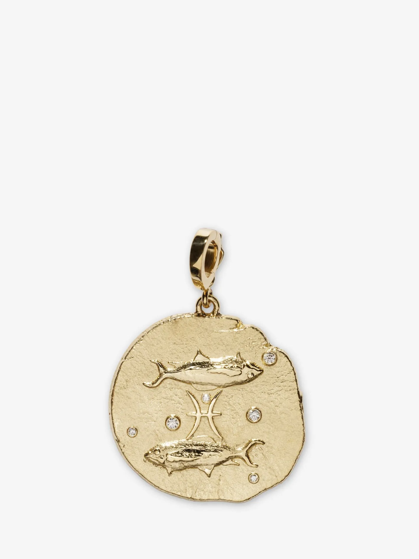 Of The Stars Pisces Large Coin Charm<AZLEE Jewelry Best