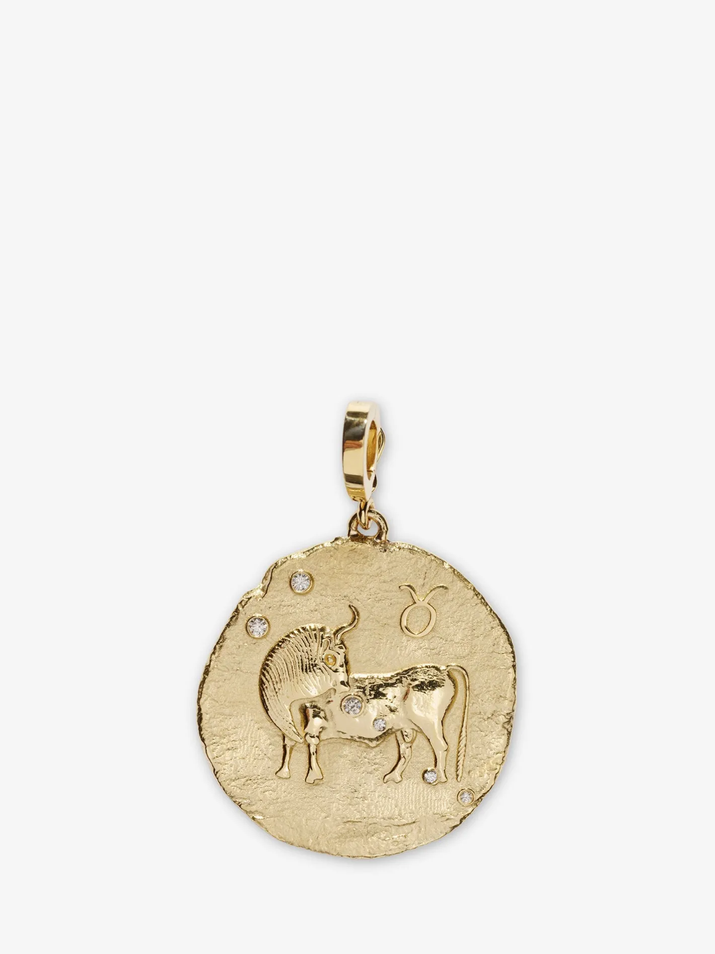 Of The Stars Taurus Large Coin Charm<AZLEE Jewelry Sale