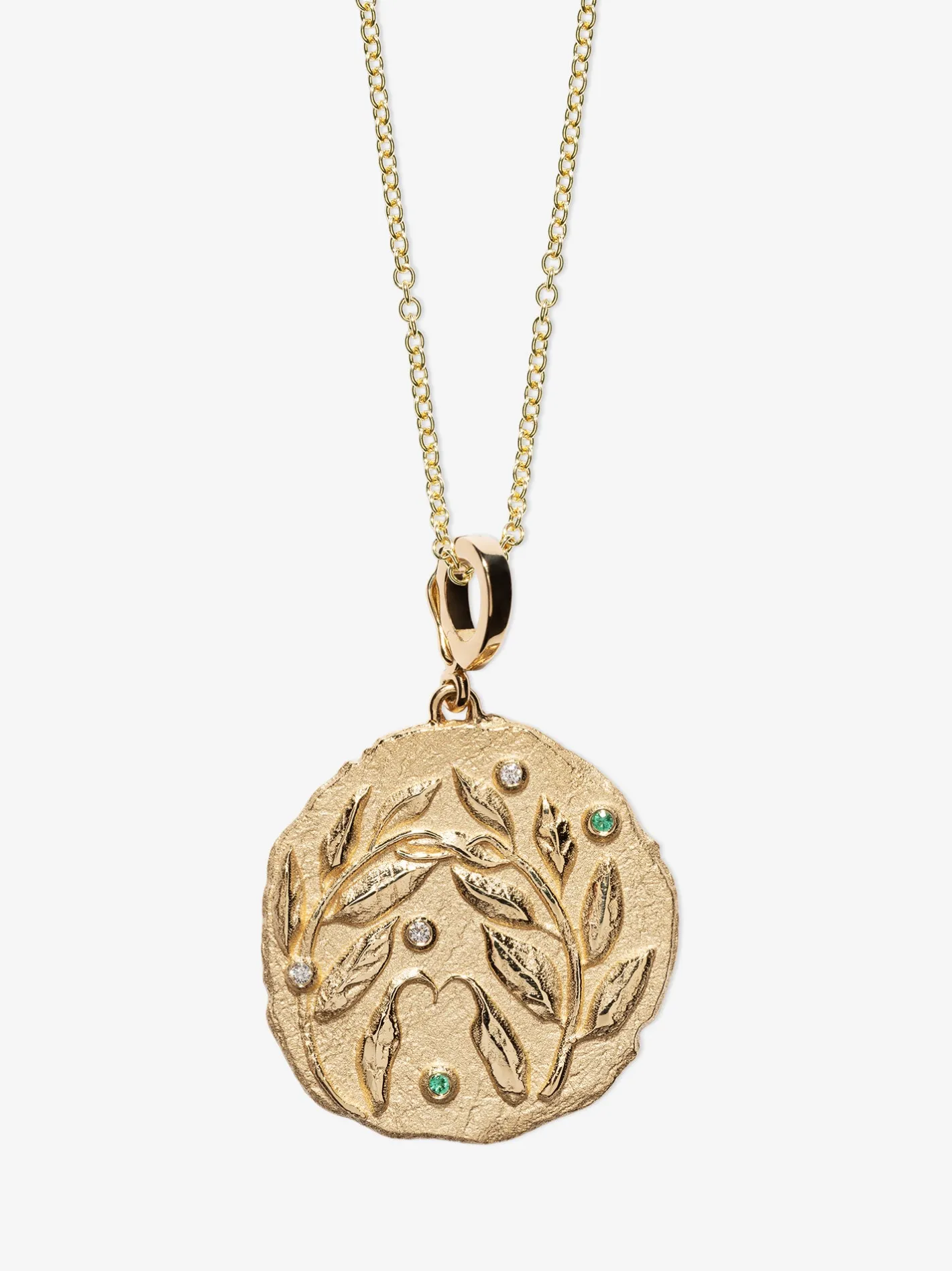 Olive Branch Large Coin<AZLEE Jewelry Best