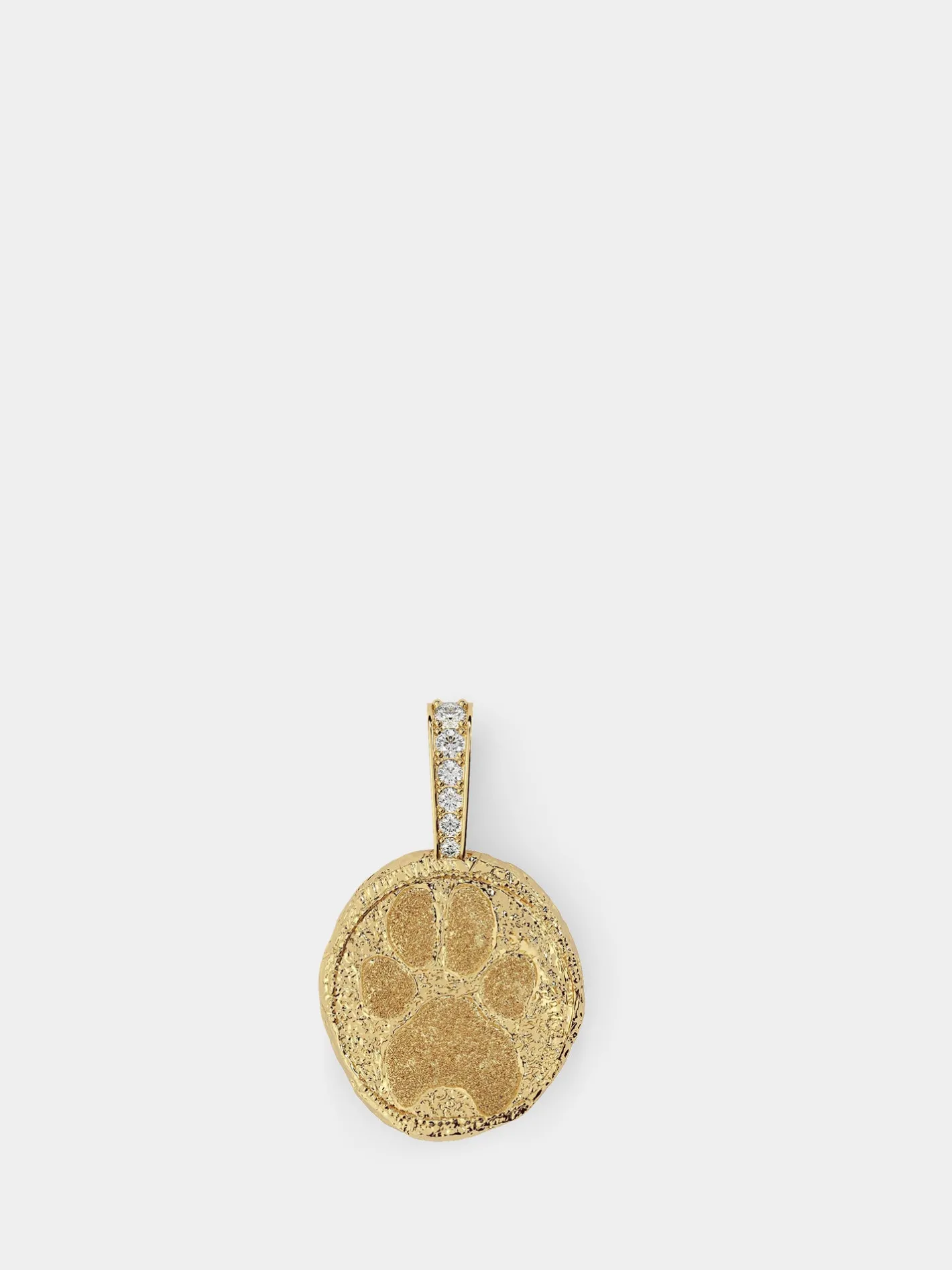 Paw Print Coin in Yellow Gold<AZLEE Jewelry Cheap