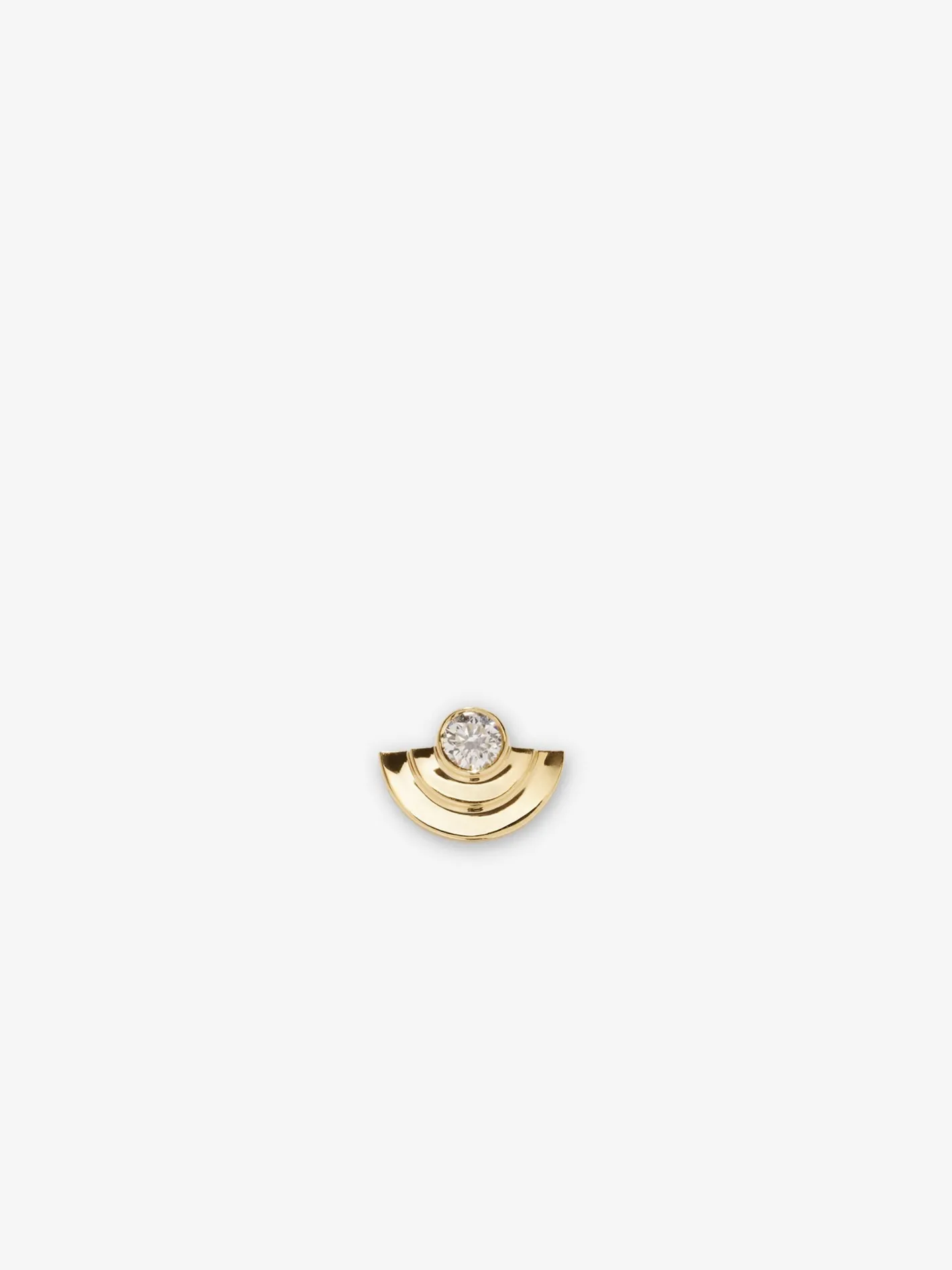 Petite 1/2 Circle Diamond Staircase Stud<AZLEE Jewelry Clearance