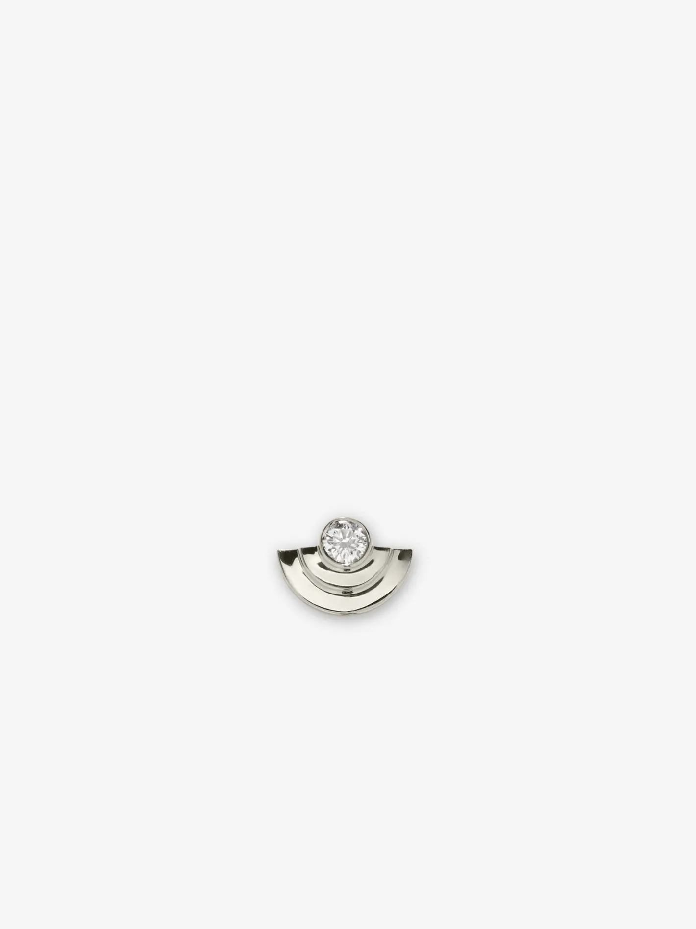 Petite 1/2 Circle Diamond Staircase Stud<AZLEE Jewelry Clearance