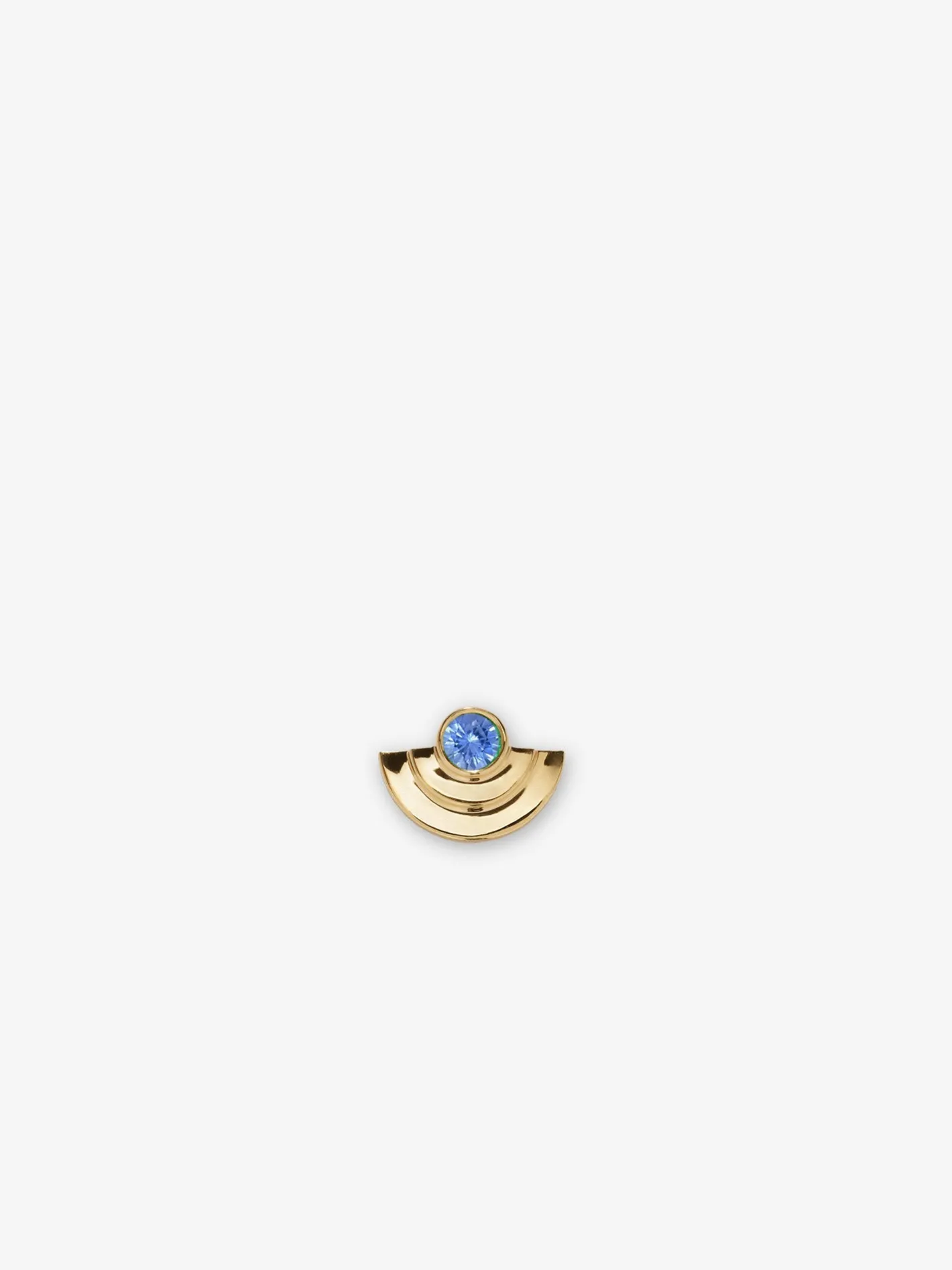 Petite 1/2 Circle Sapphire Staircase Stud<AZLEE Jewelry Fashion