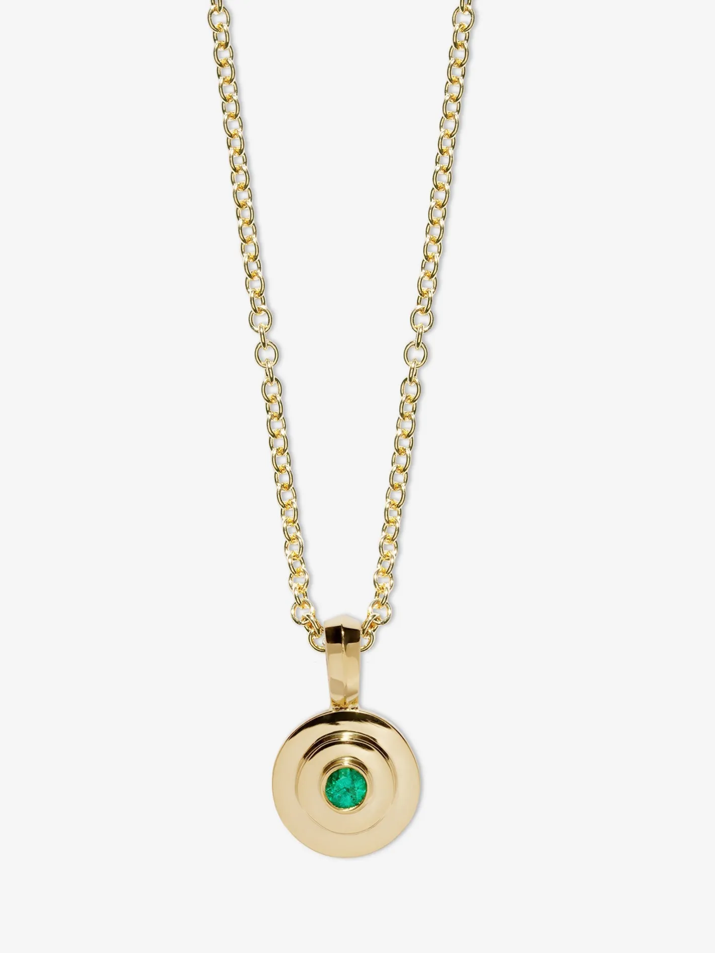 Petite Emerald Circular Staircase Necklace<AZLEE Jewelry Flash Sale