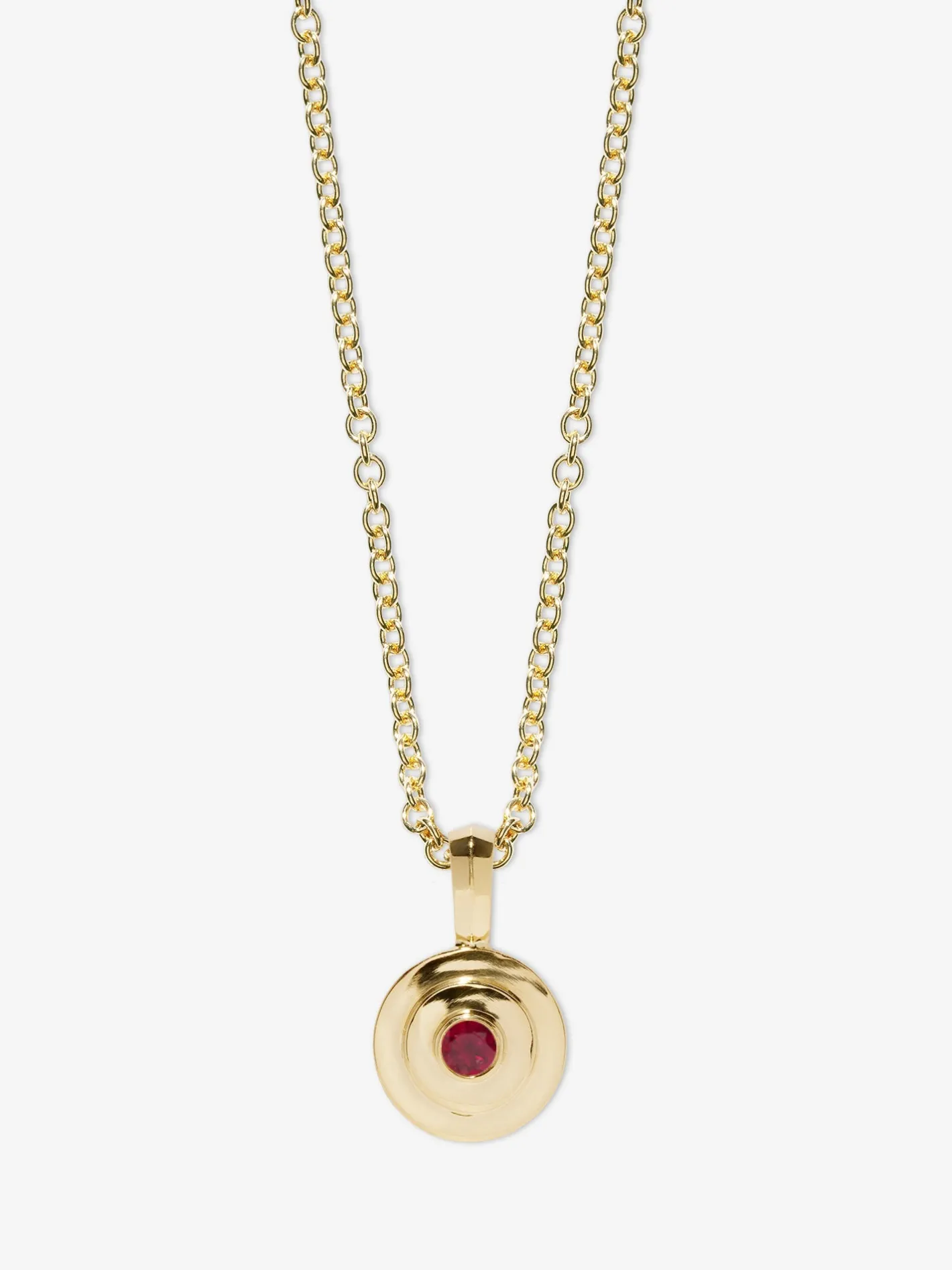 Petite Ruby Circular Staircase Necklace<AZLEE Jewelry Best